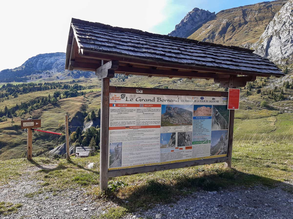 Chinaillon parking via ferrata