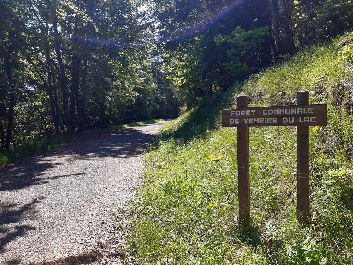 Road where hike starts trailhead hiking in France