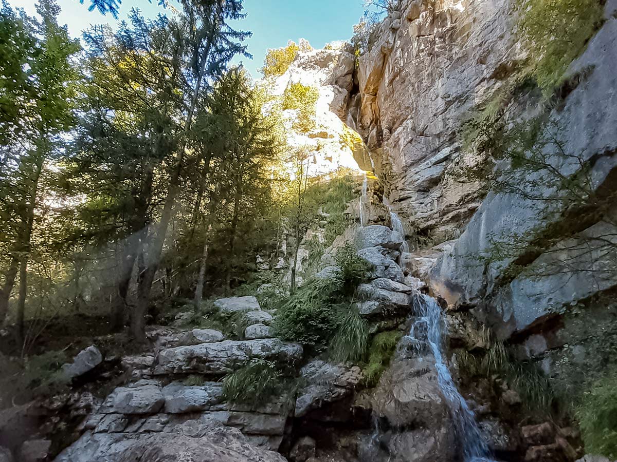Morette waterfall hiking Morette Falls trail France