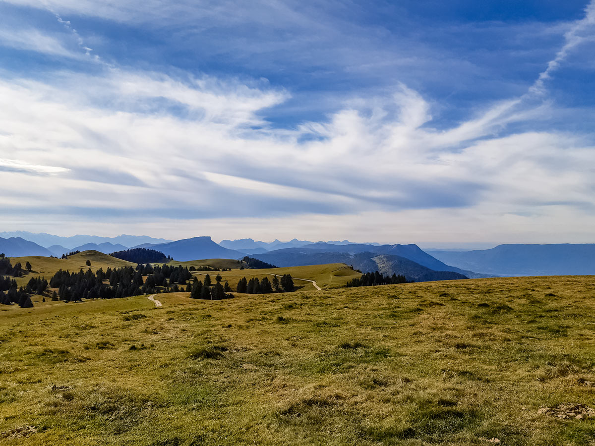 View from first hill along Semnoz hike in France