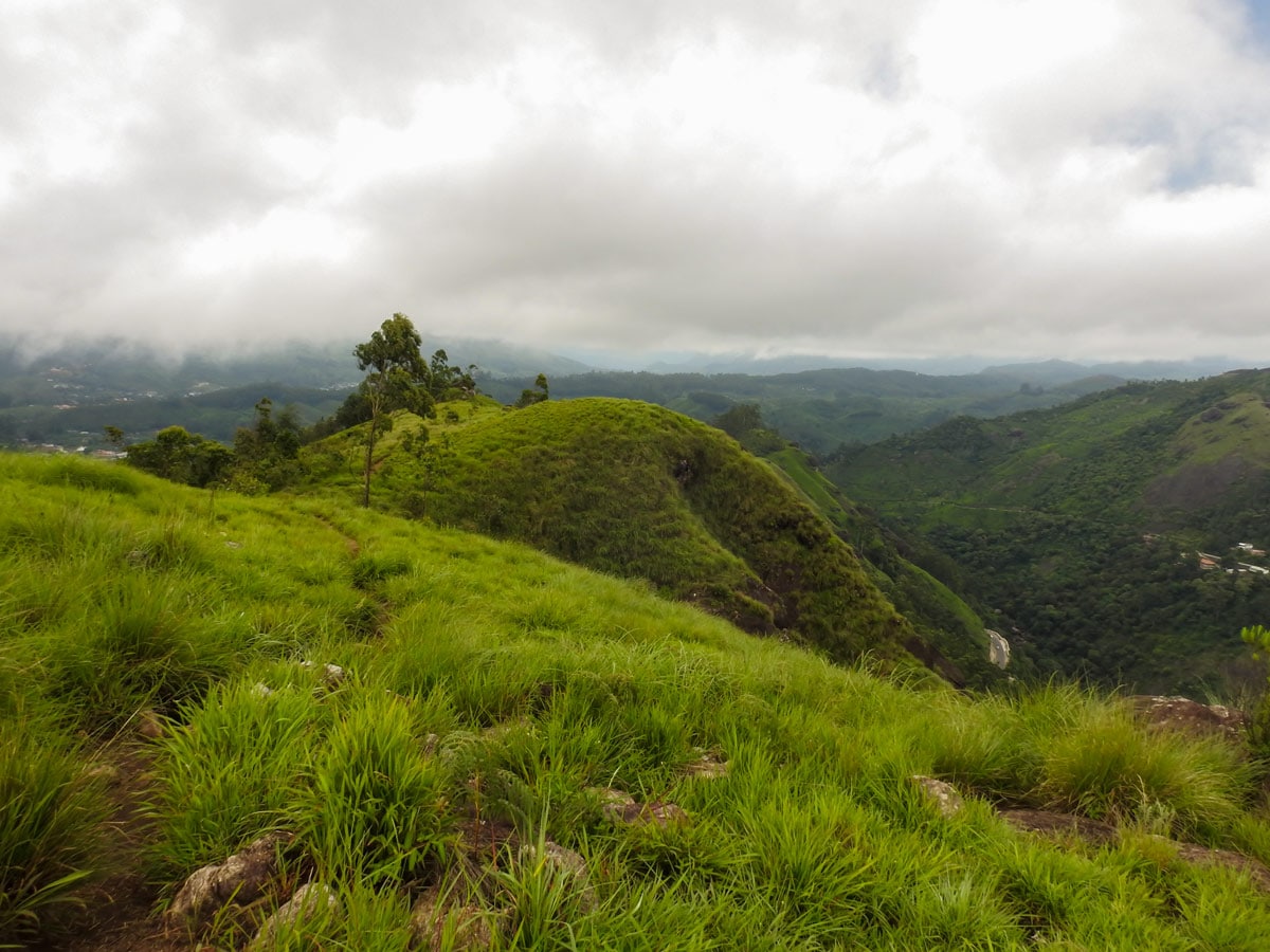 Hiking in southwest Ghats India in Lakshni Hills