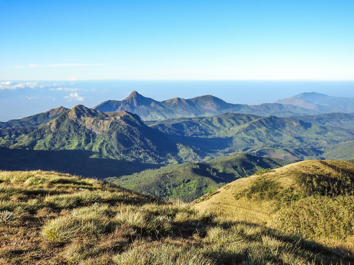 Hiking Indian mountains in Meesapulimala SW Ghats India