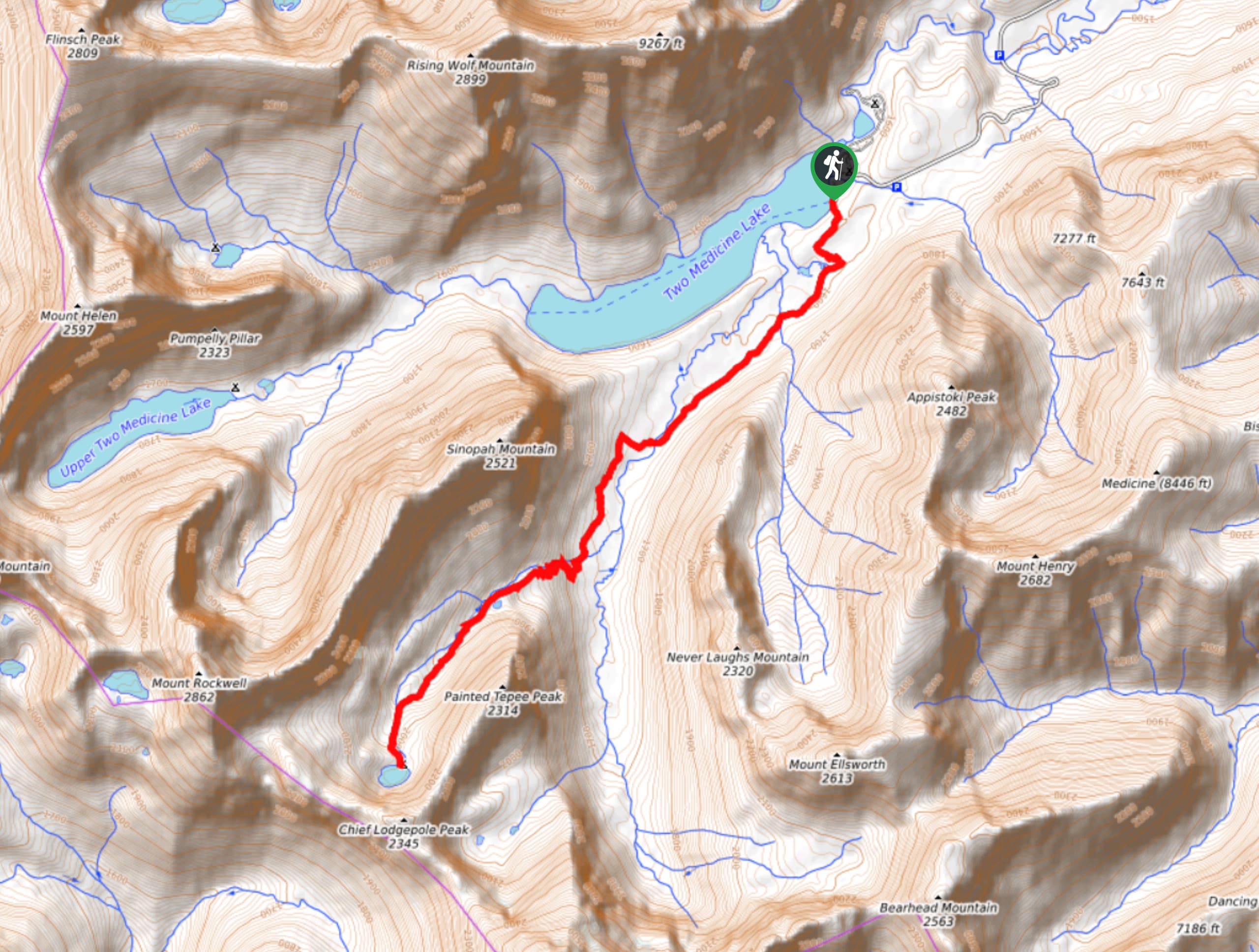 Cobalt Lake Trail Map
