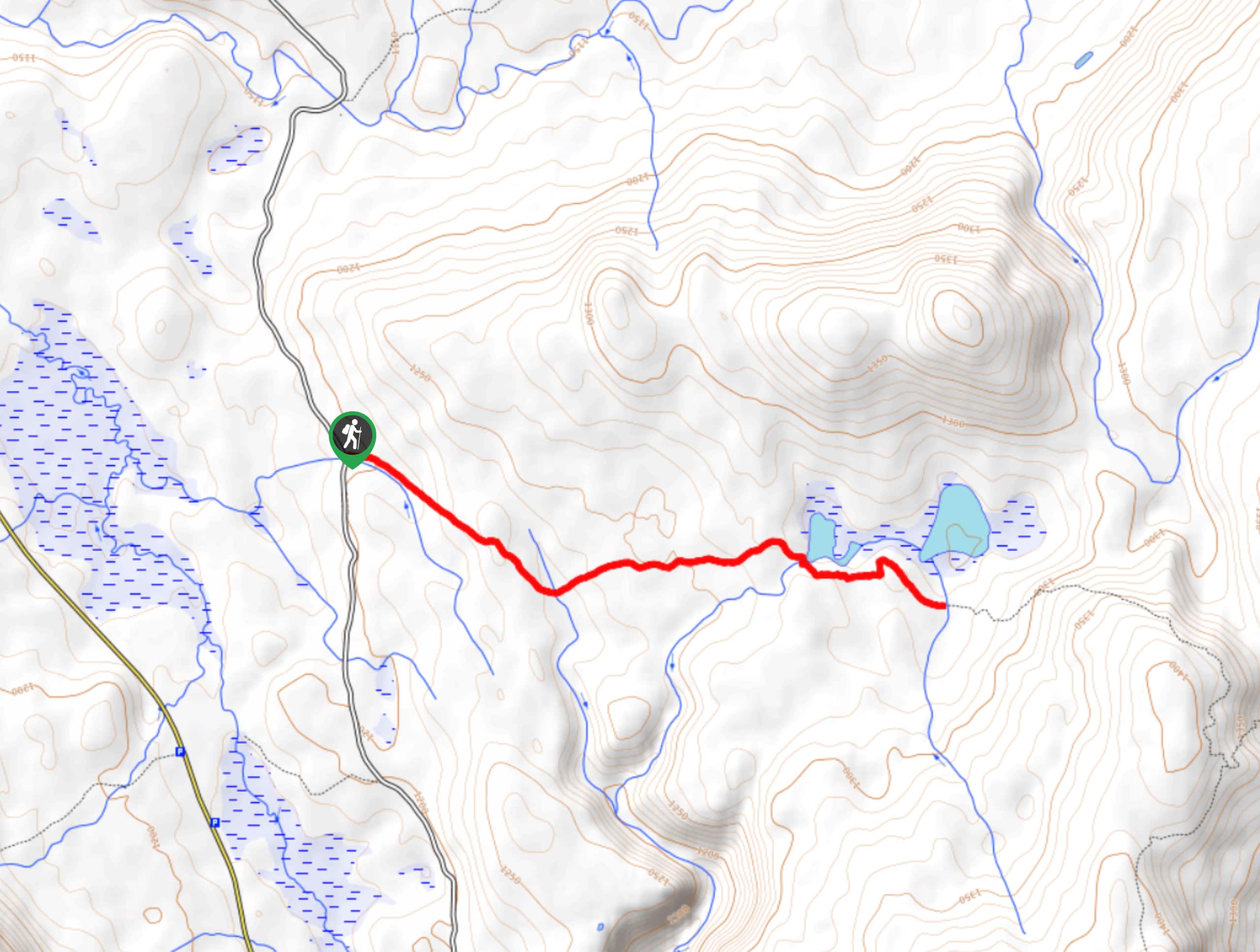 Howe Lake Trail Map