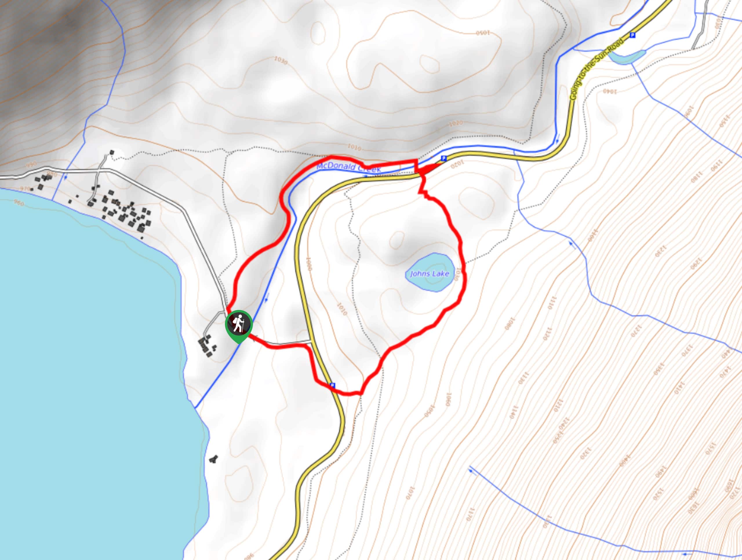 Johns Lake Loop Trail Map