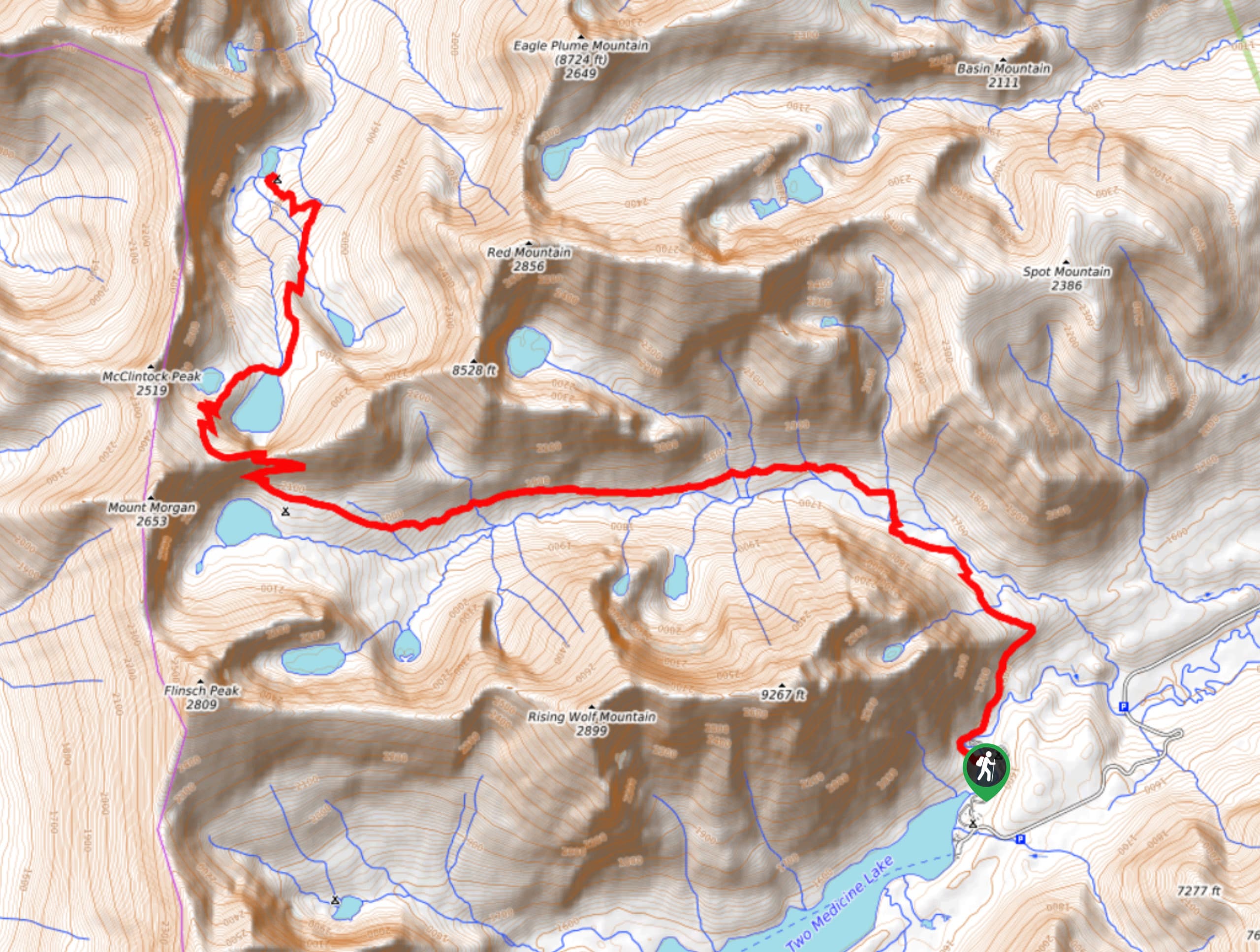 Morning Star Lake Trail Map