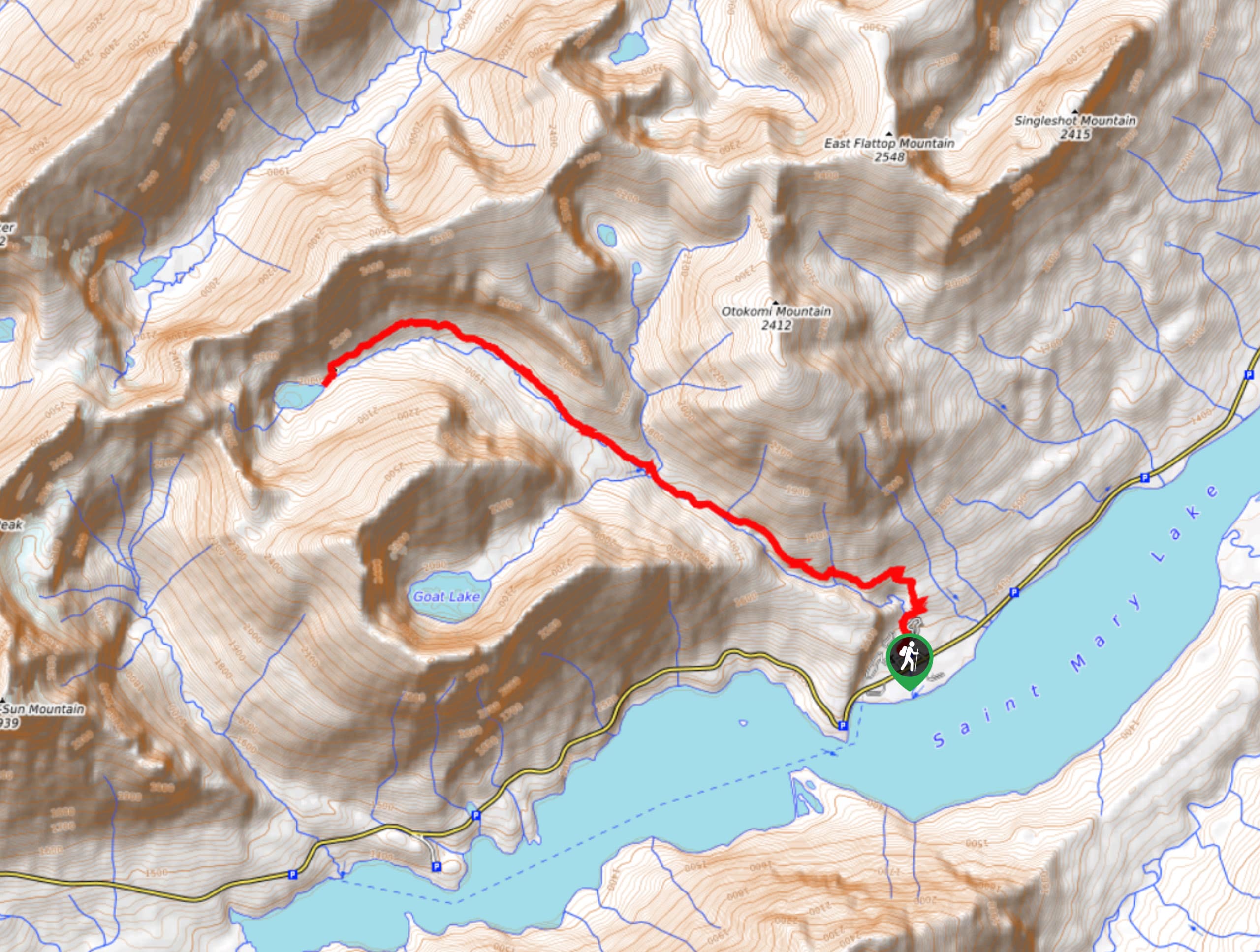 Otokomi Lake Trail Map