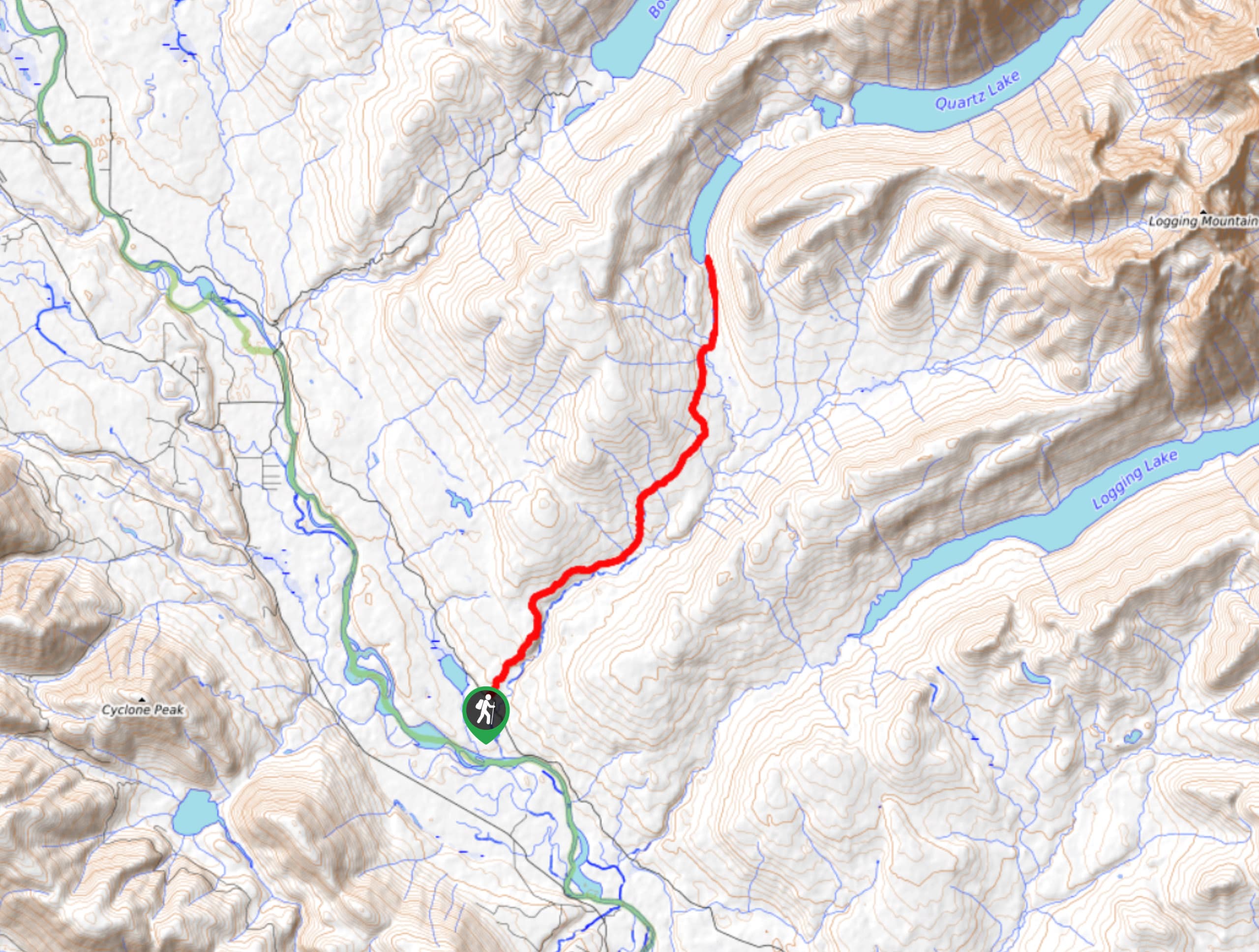 Quartz Creek Trail Map