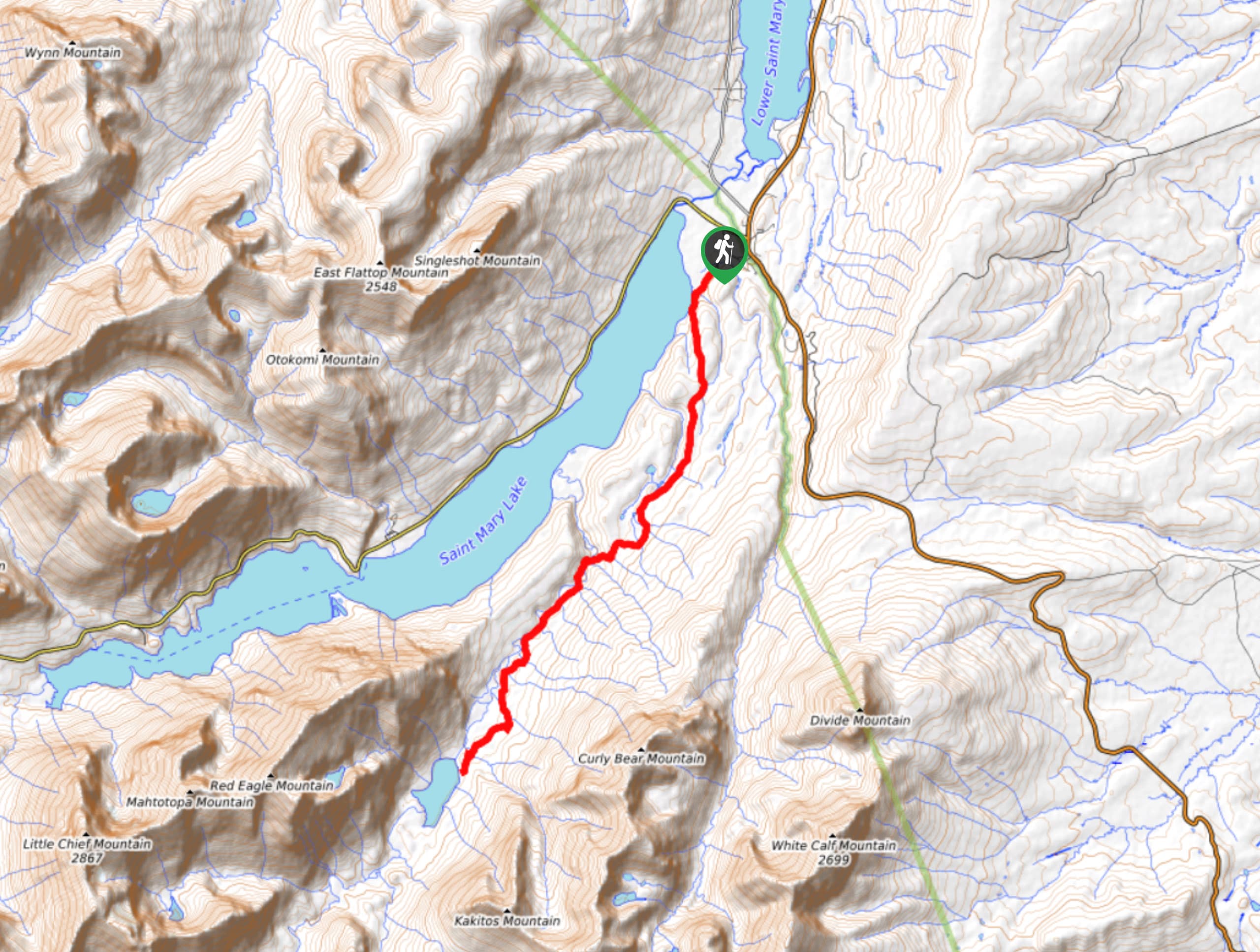 Red Eagle Lake Trail Map