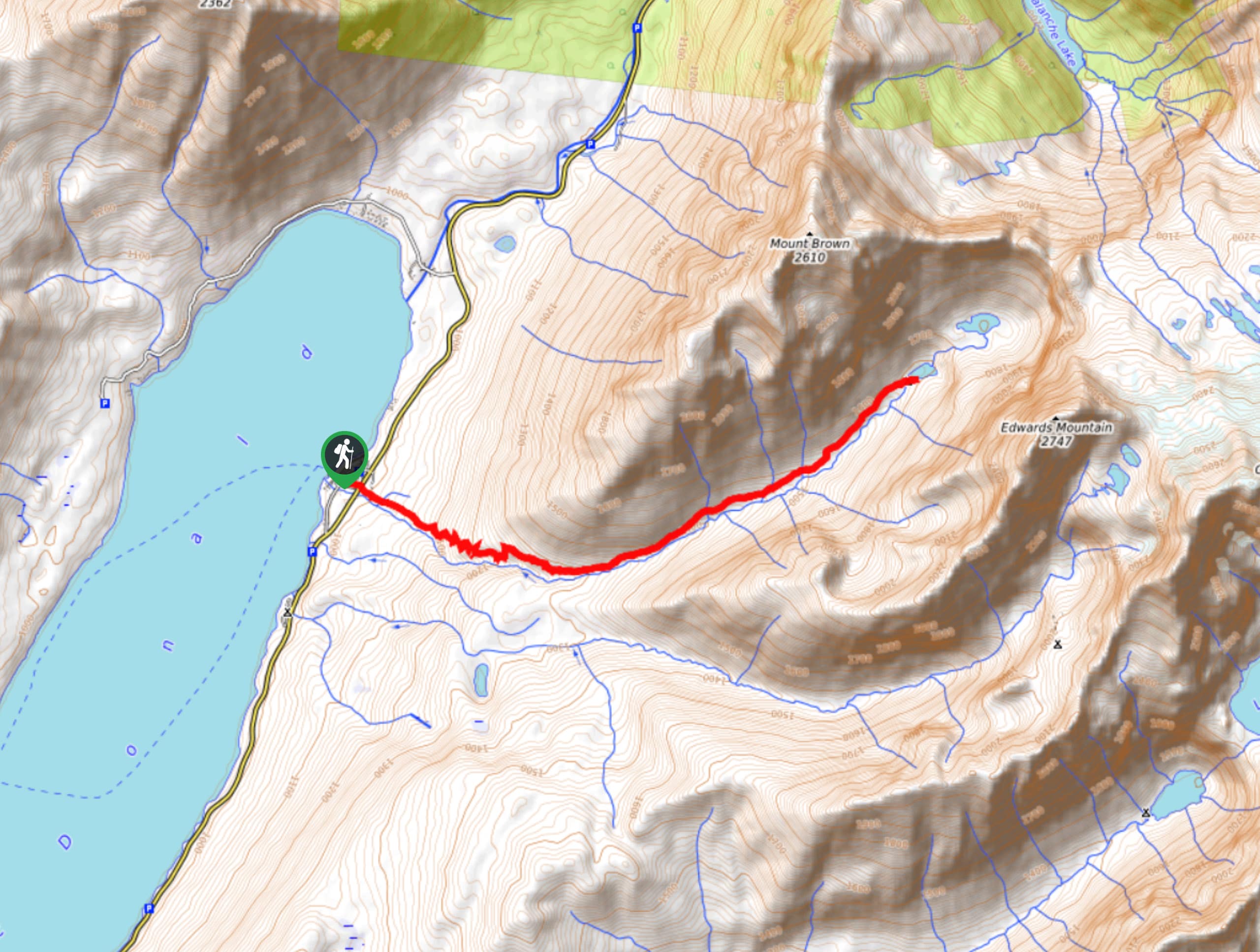 Snyder Lake Trail Map