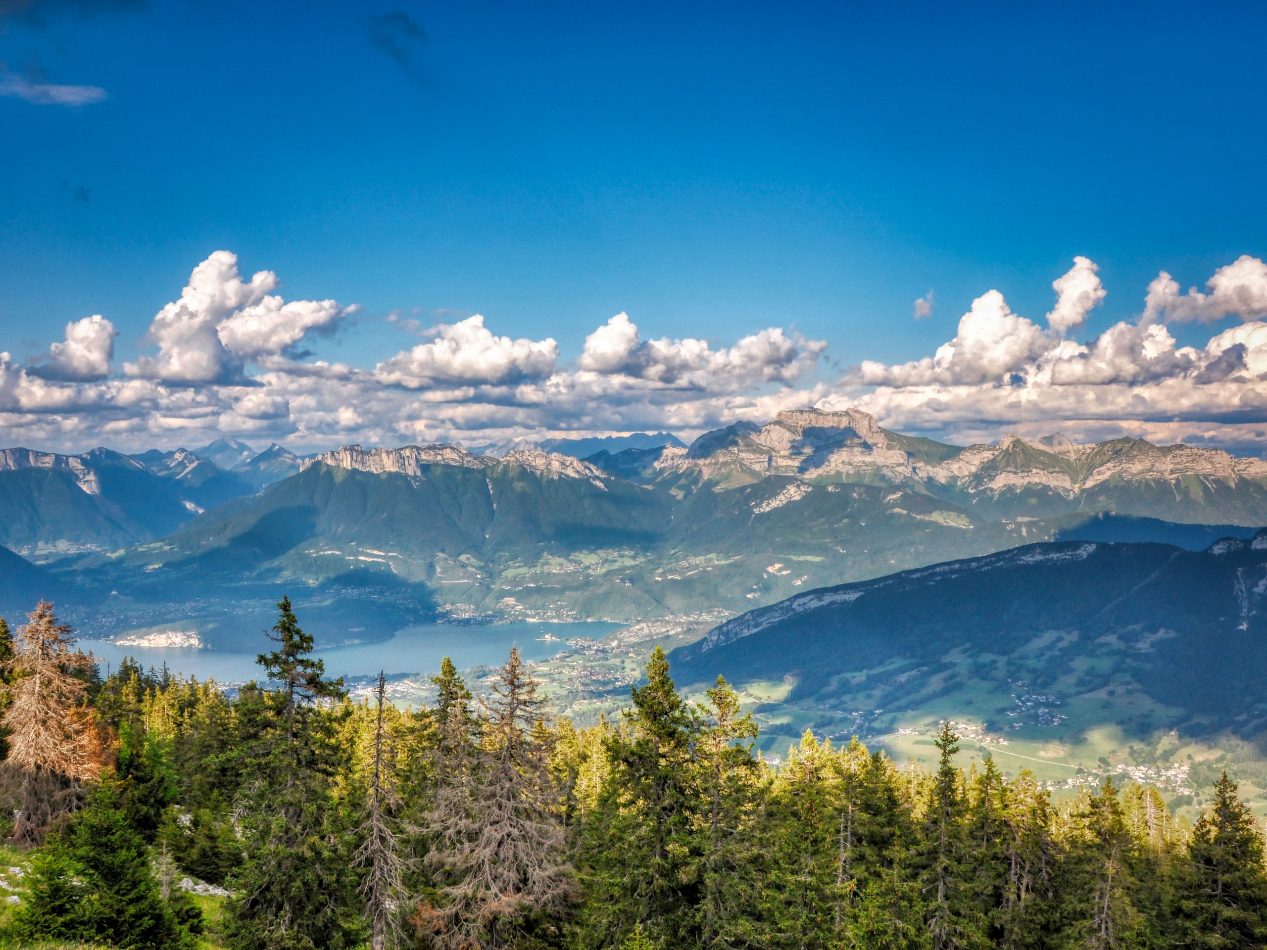 Beautiful mountain views in the Annecy Mountains Area