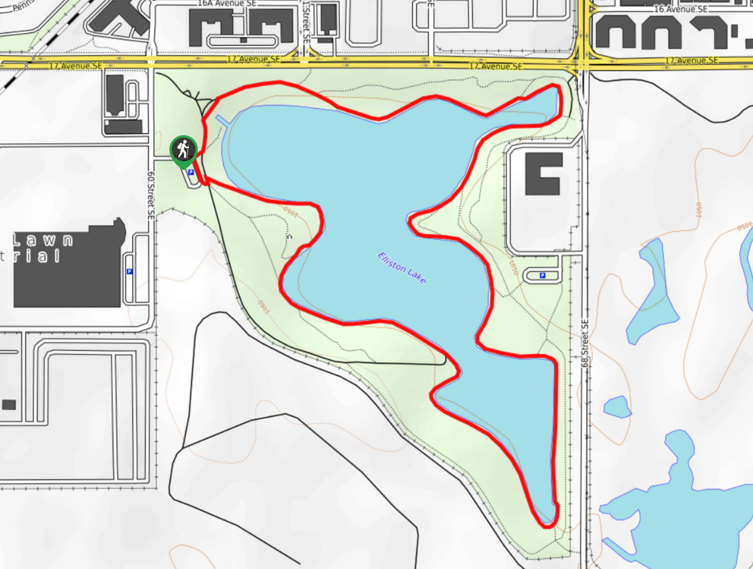 Elliston Park Loop Trail Map