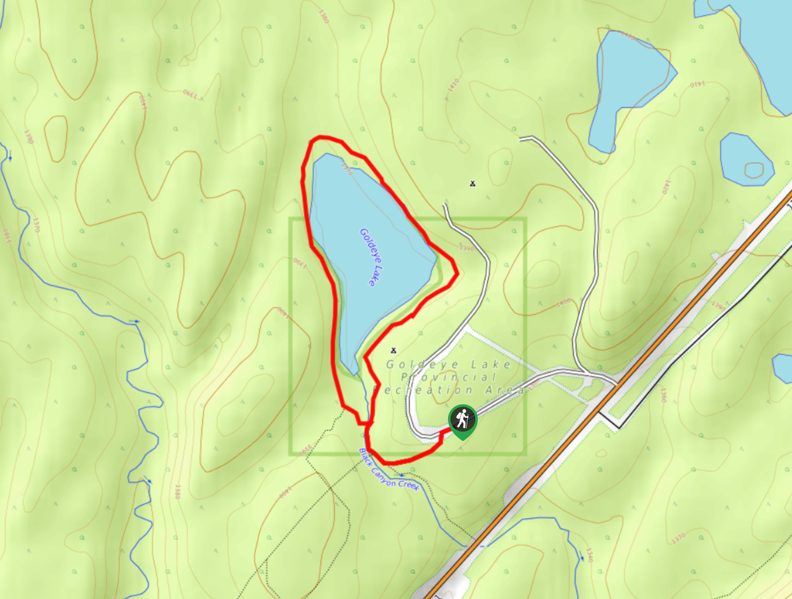 Goldeye Lake Trail Map