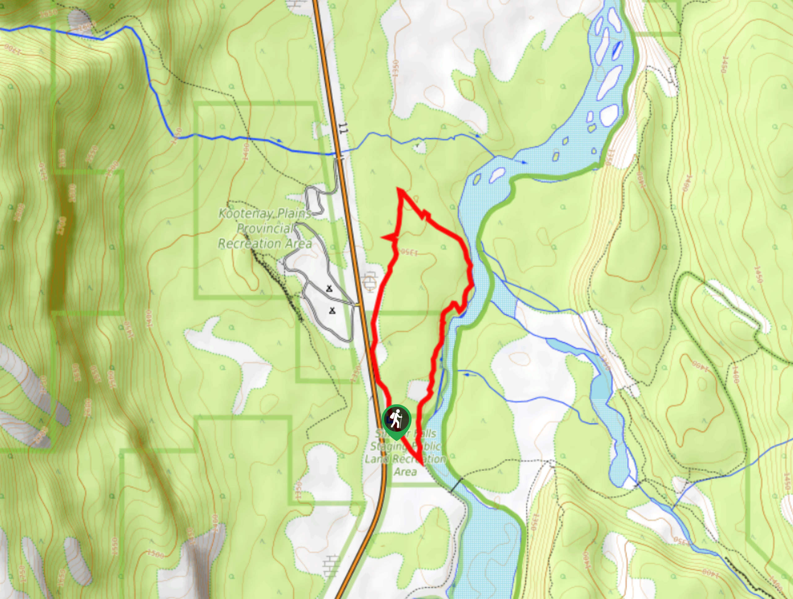 Kootenay Plains Heritage Trail Map