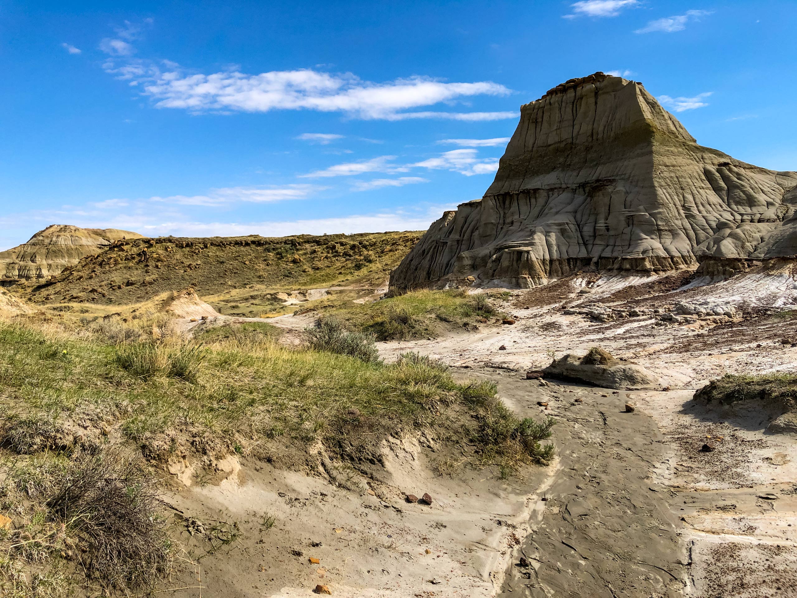 Rock formations along Coulee Viewpoint Dinosaur Provincial Park Alberta