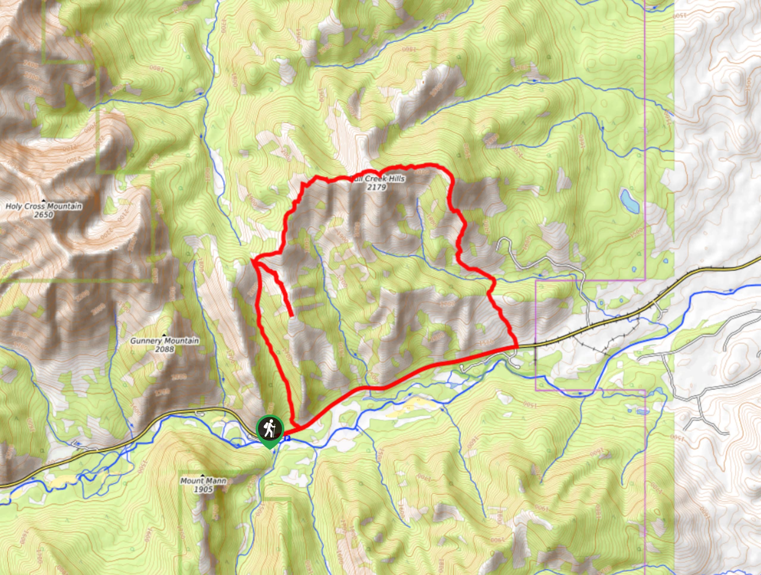 Bull Creek Hills Loop Map