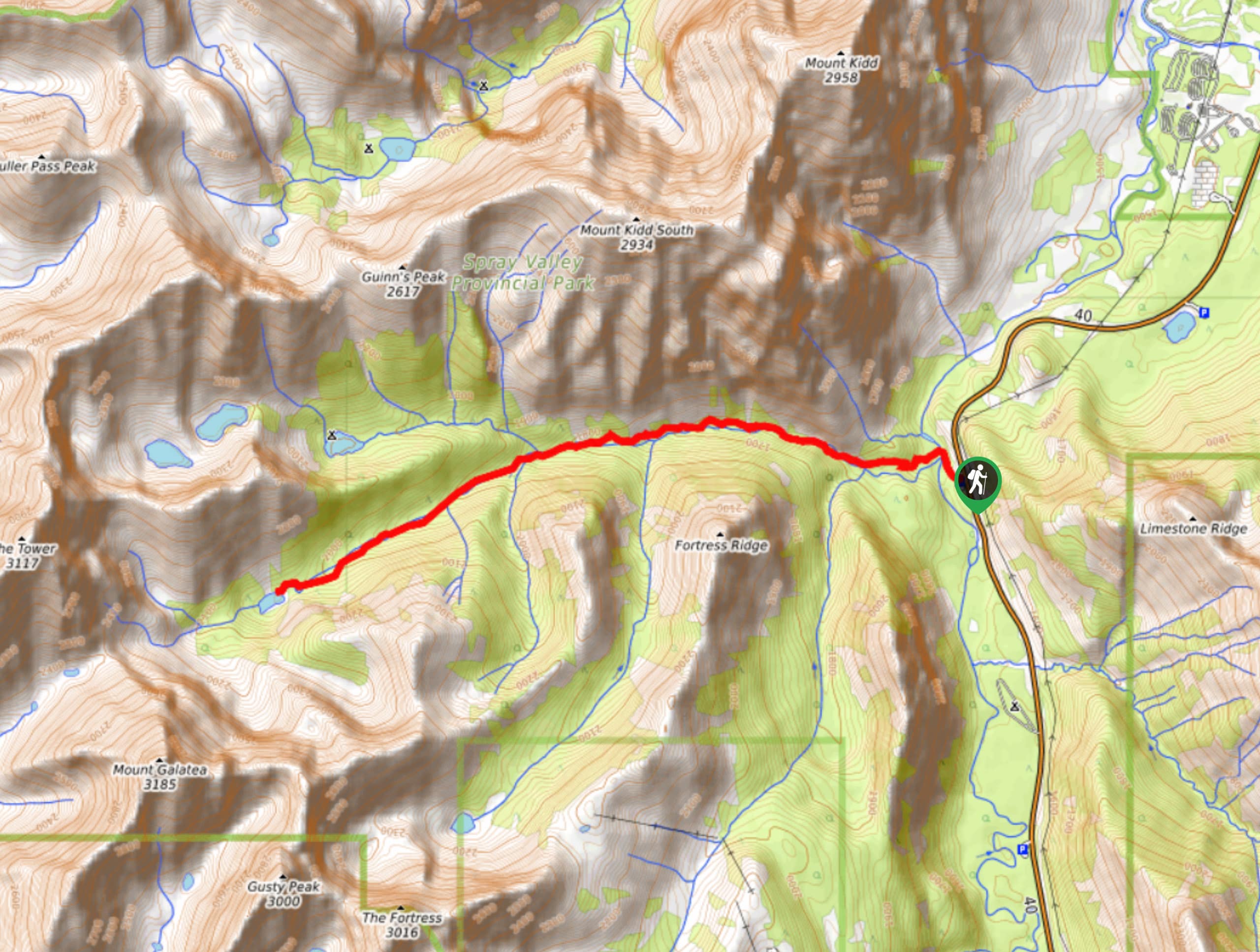 Lost Lake Hike Map