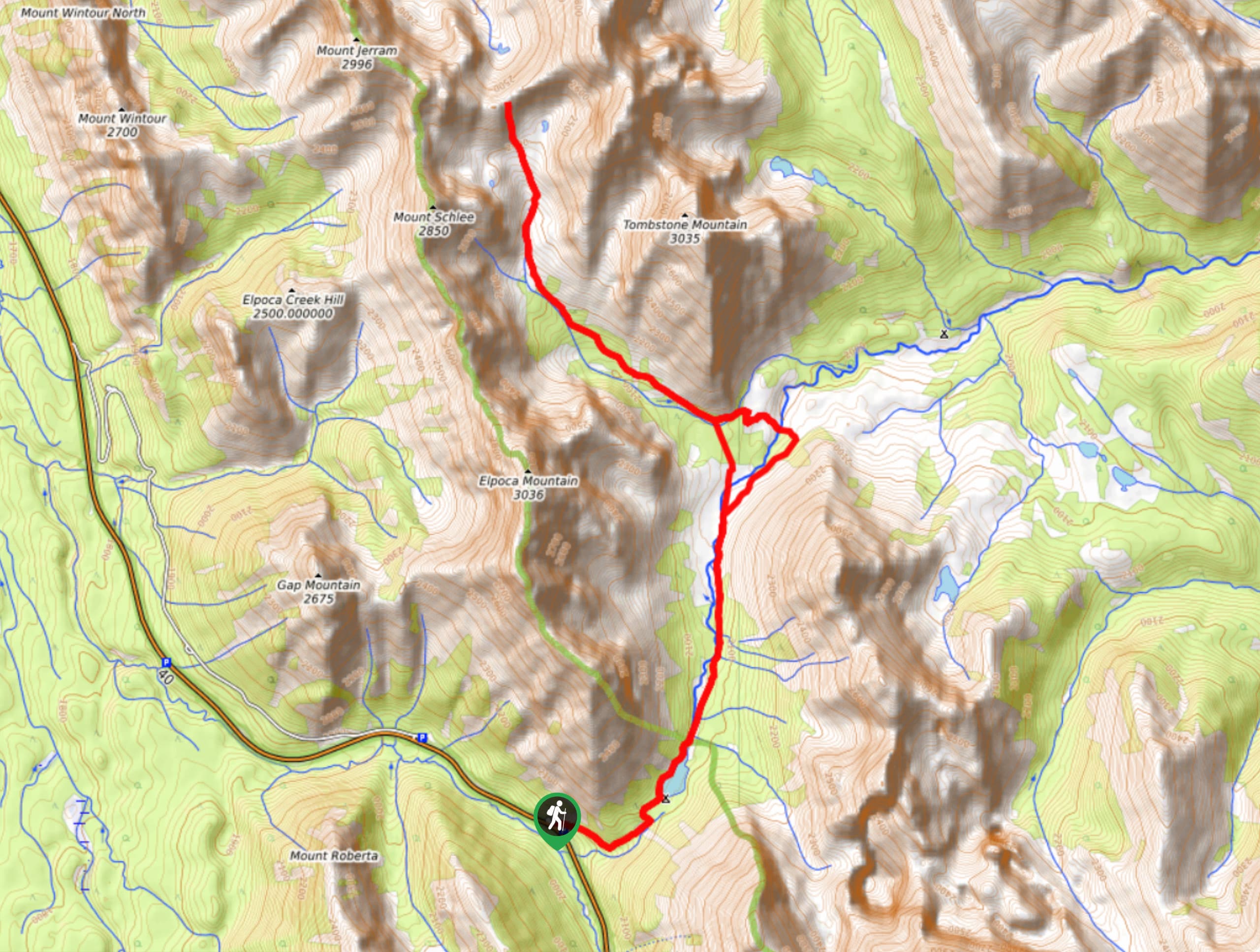 Piper Pass Trail Map