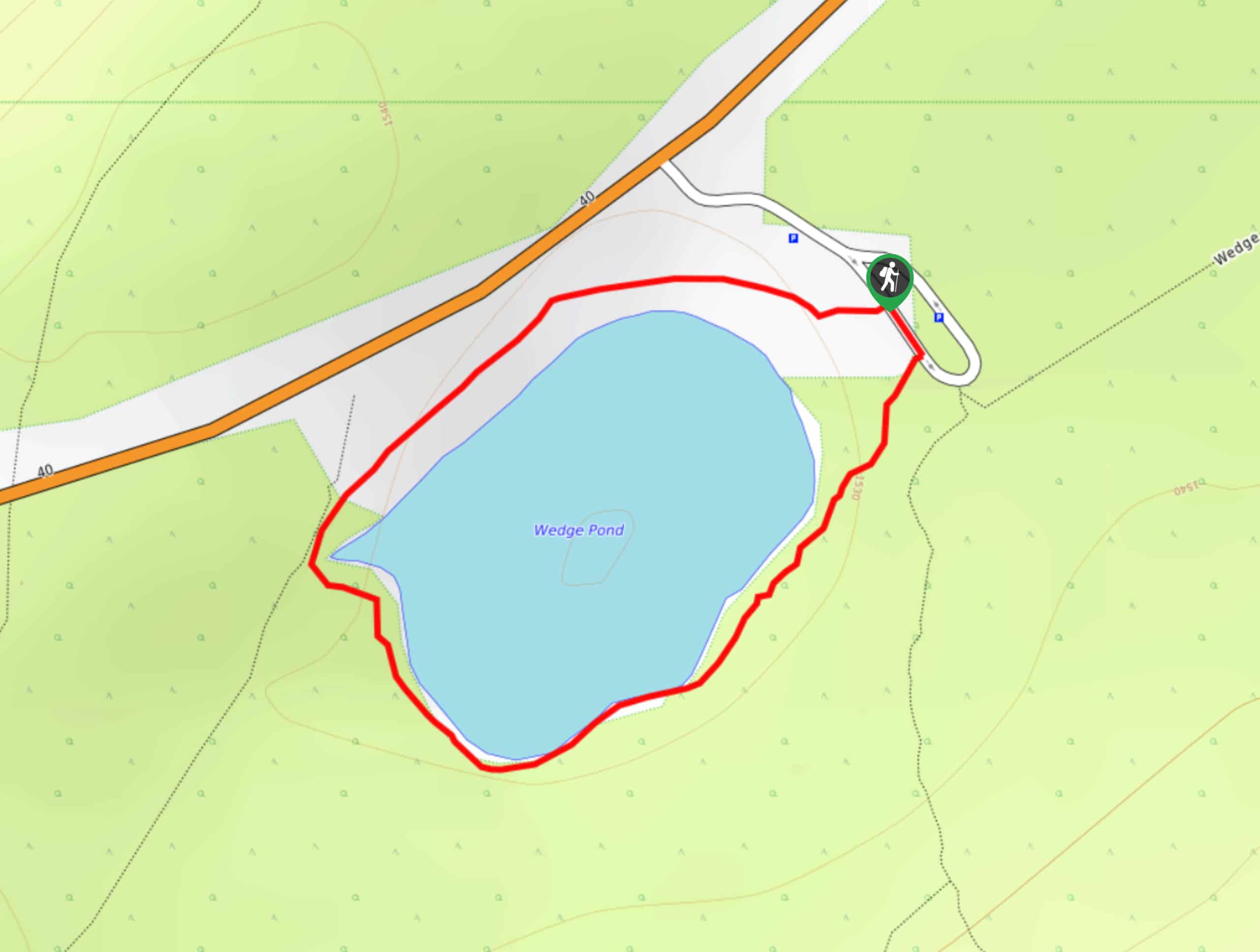 Wedge Pond Trail Map
