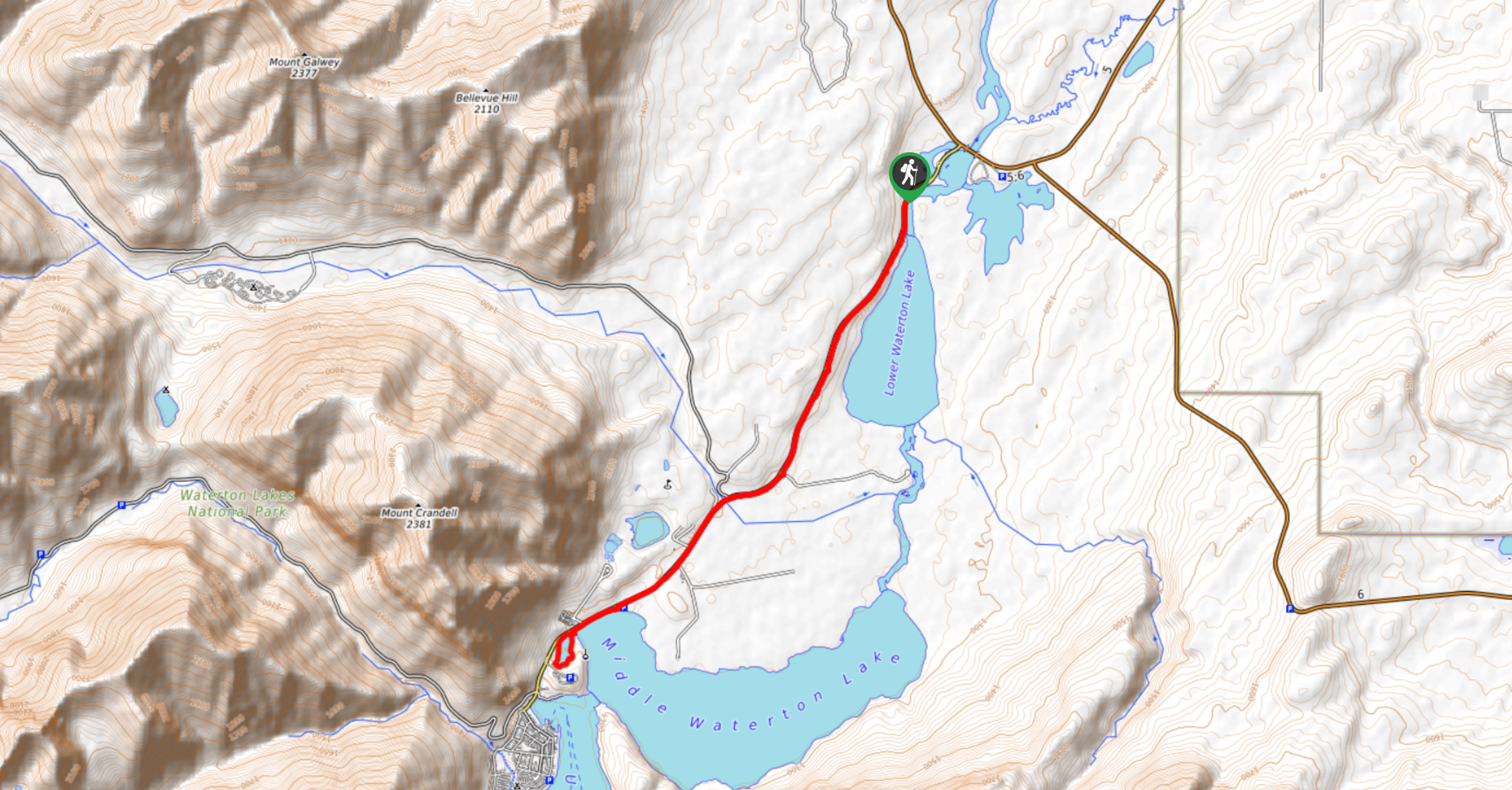 Kootenai Brown Trail-Map