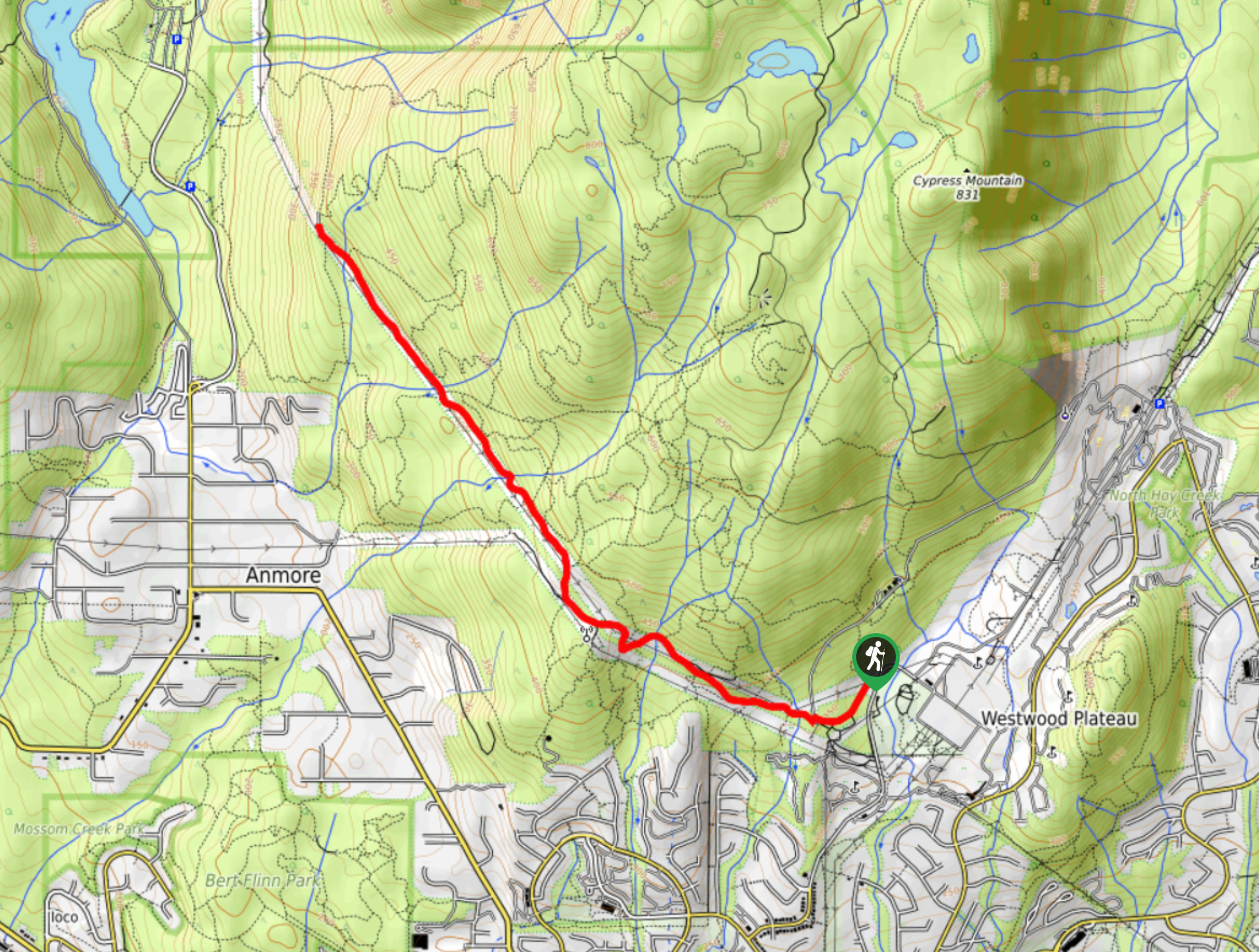 Eagle Mountain Powerline Road Map