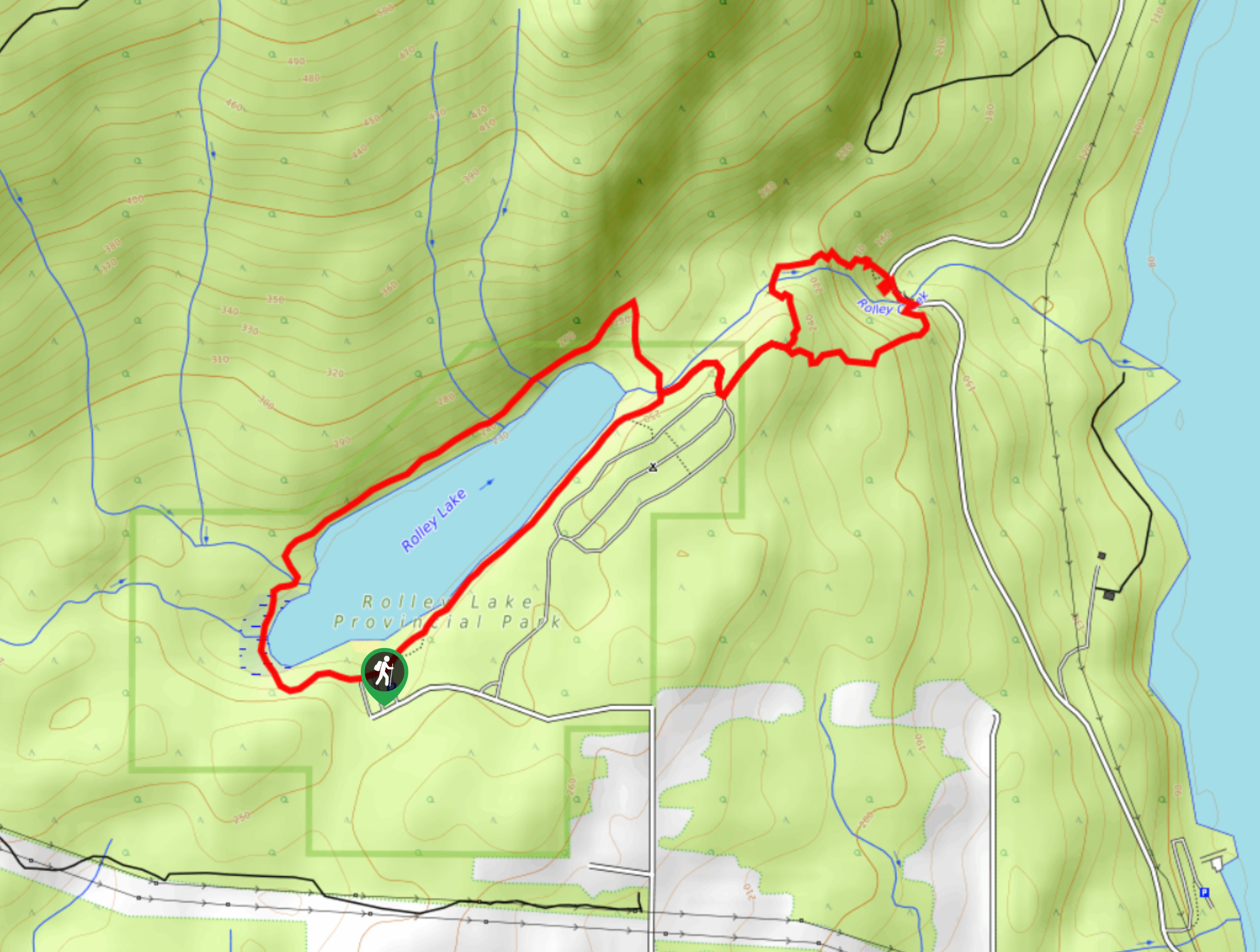 Rolley Lake Trail Map
