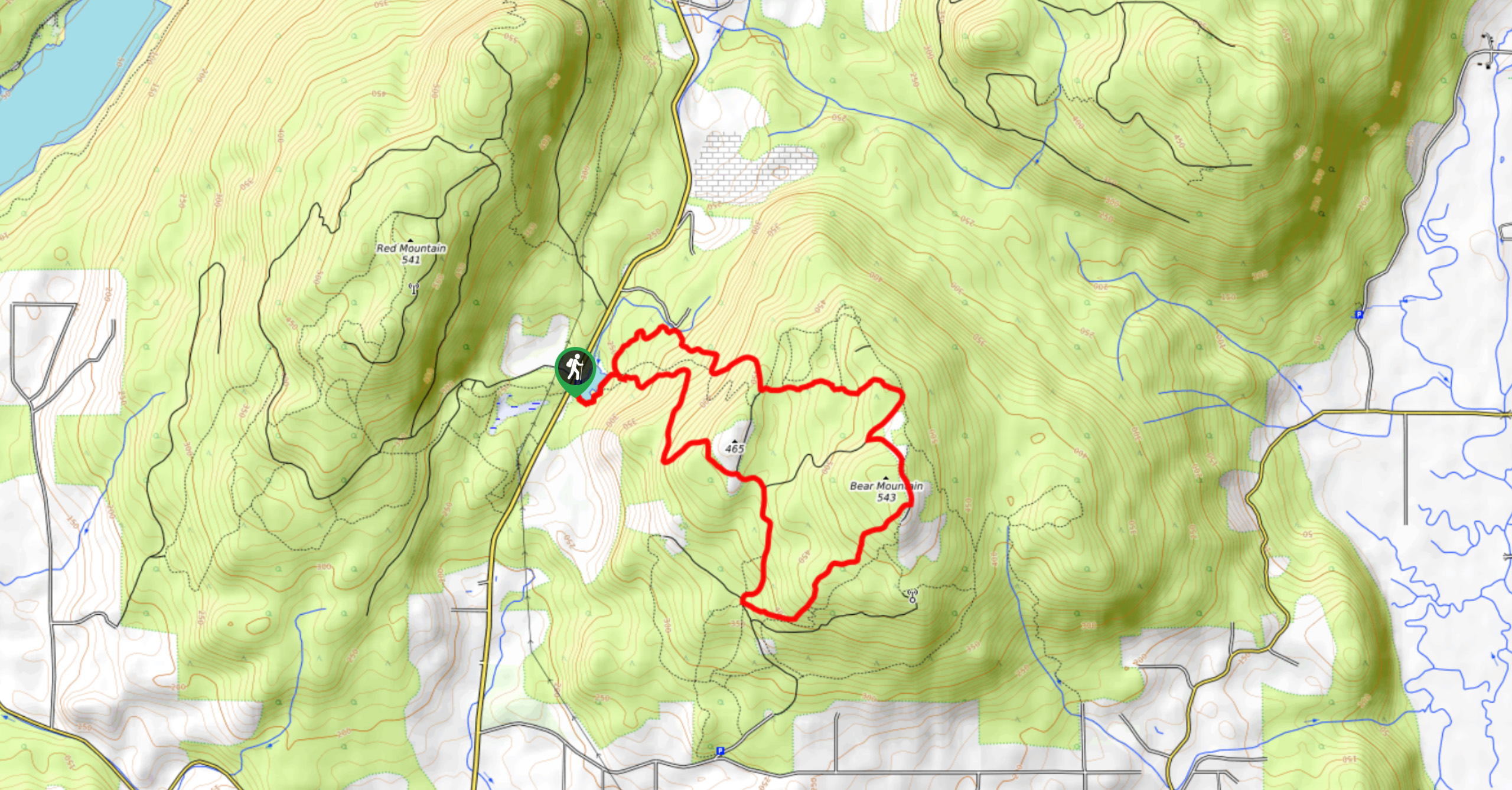 Bear Mountain Loop Map