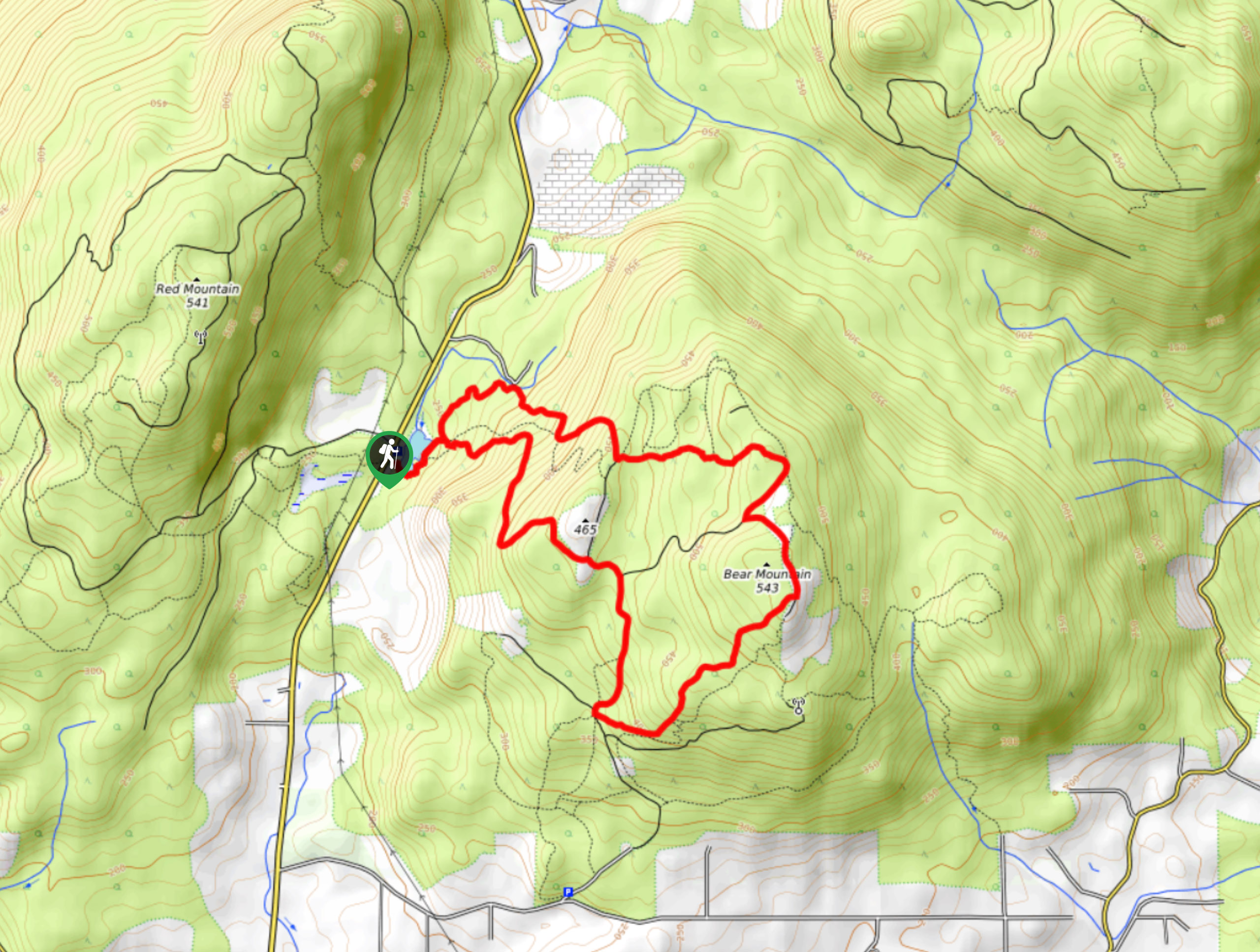 Bear Mountain Loop Map