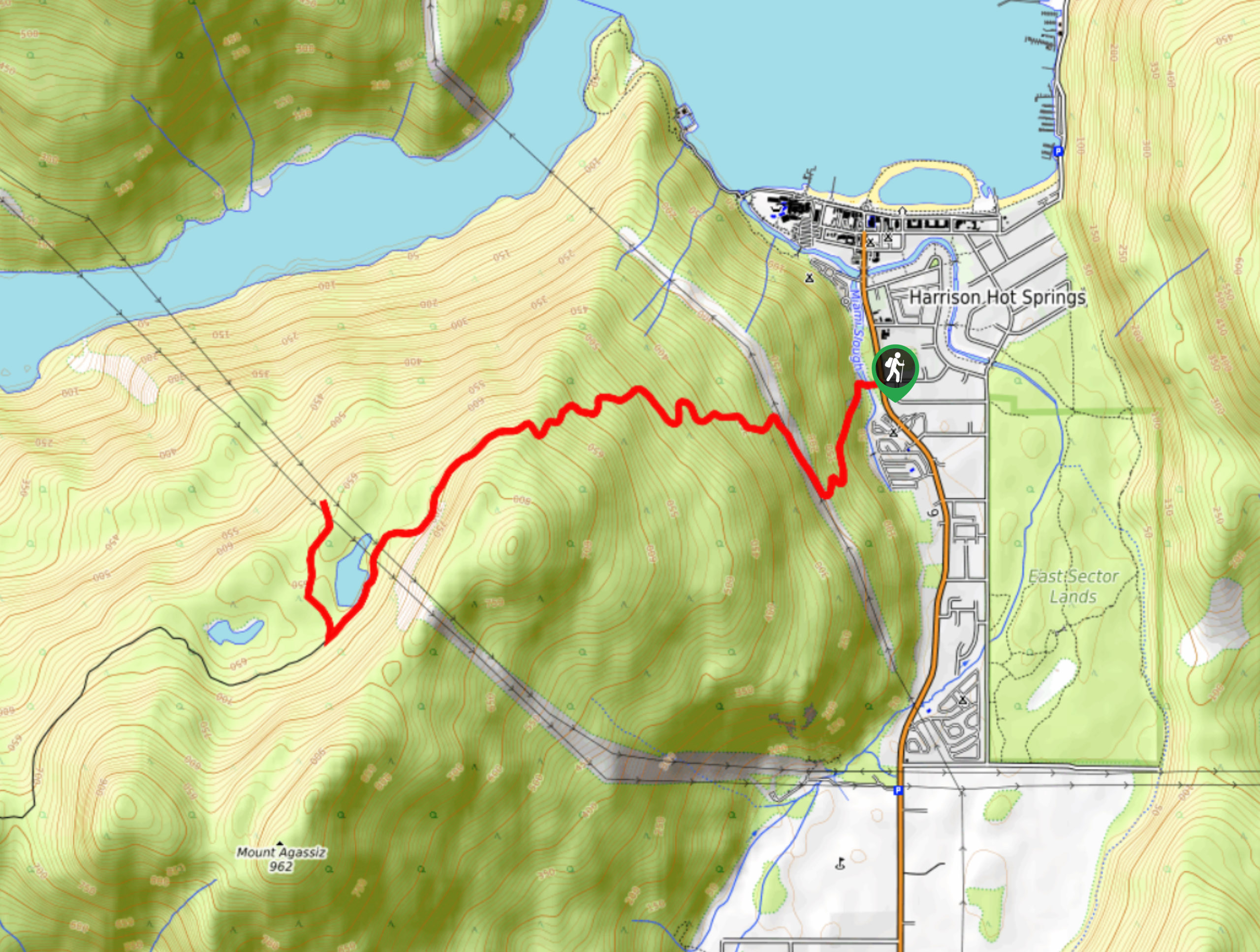 Campbell Lake Trail Map