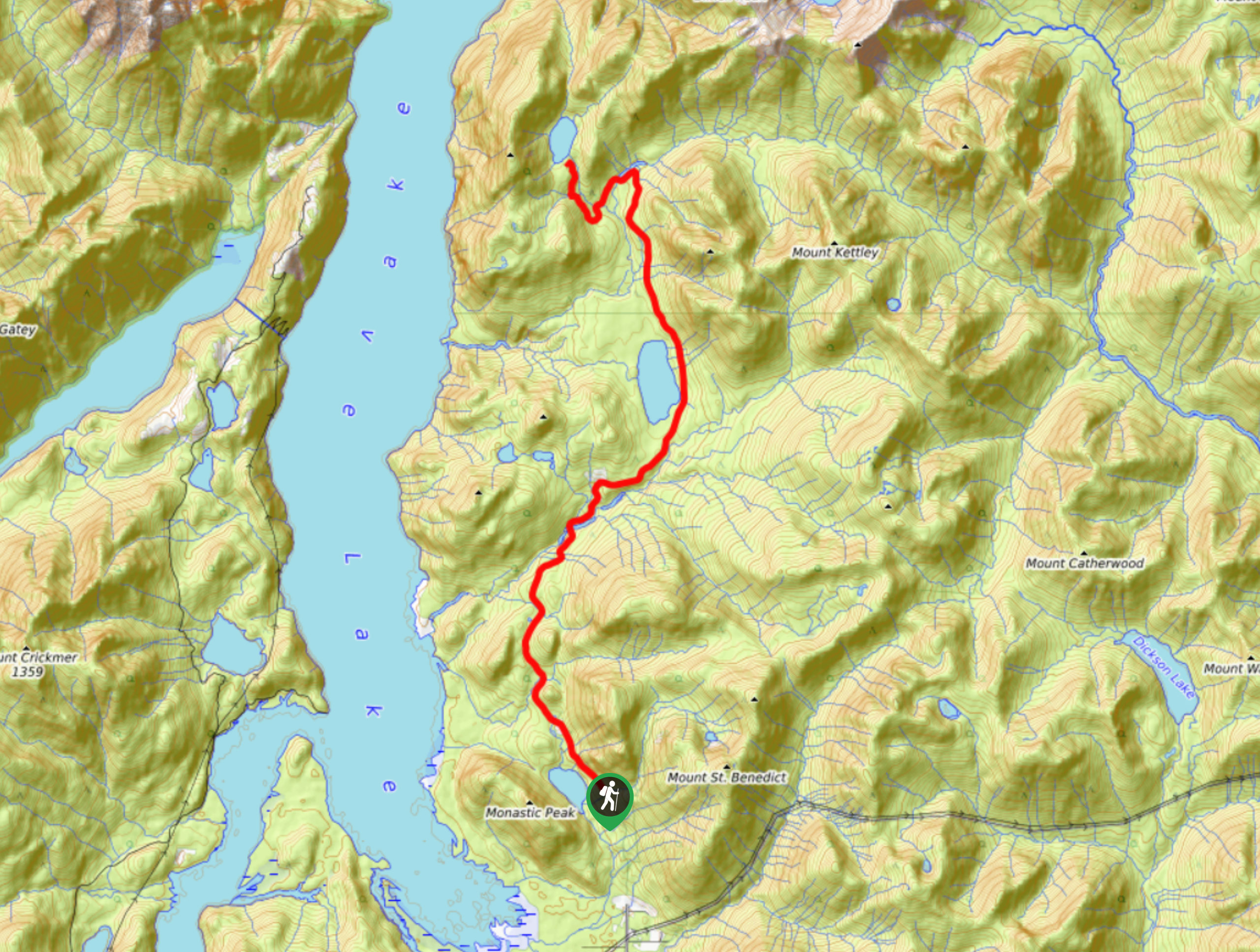 Davis Lake Trail Map
