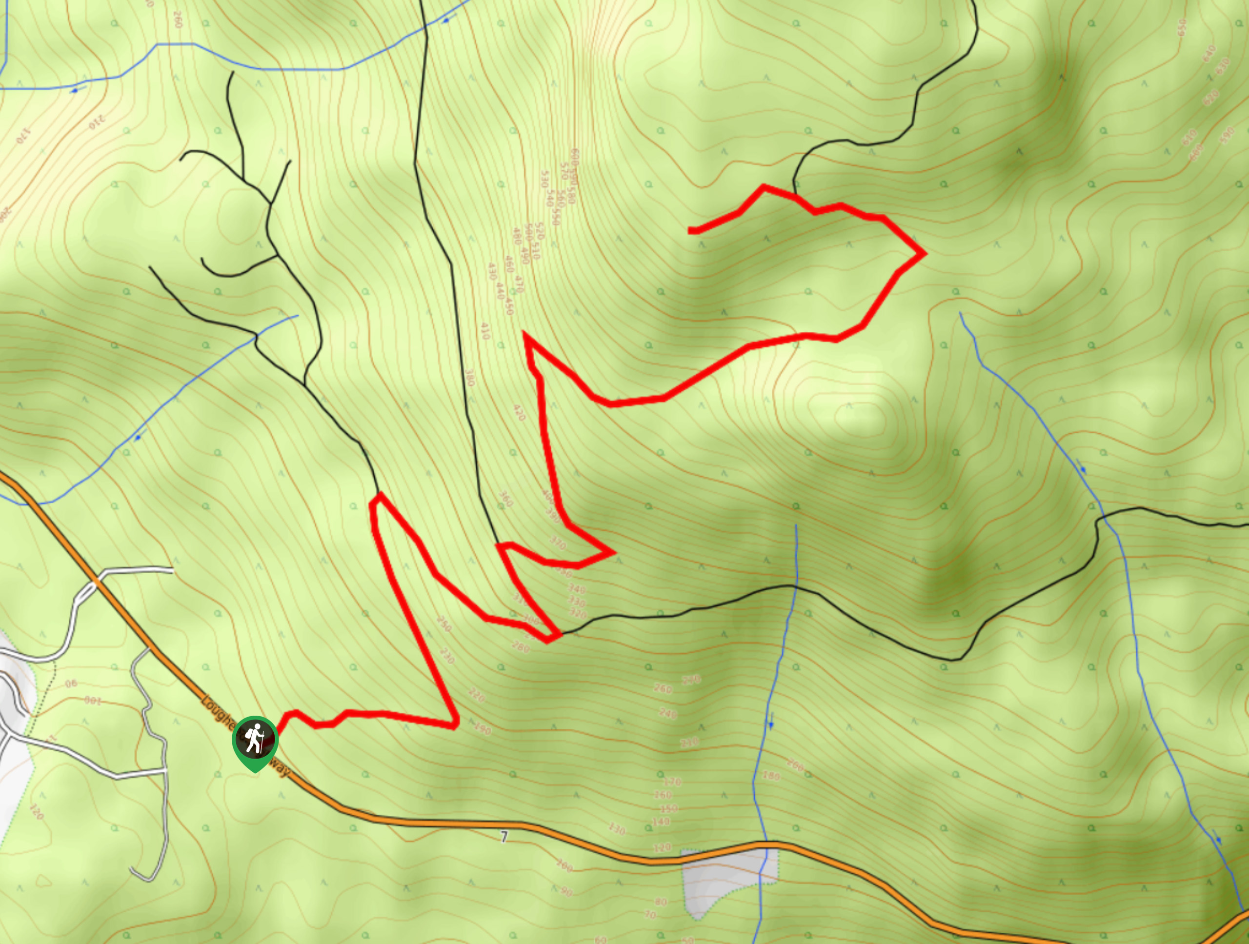 Mount Woodside Trail Map