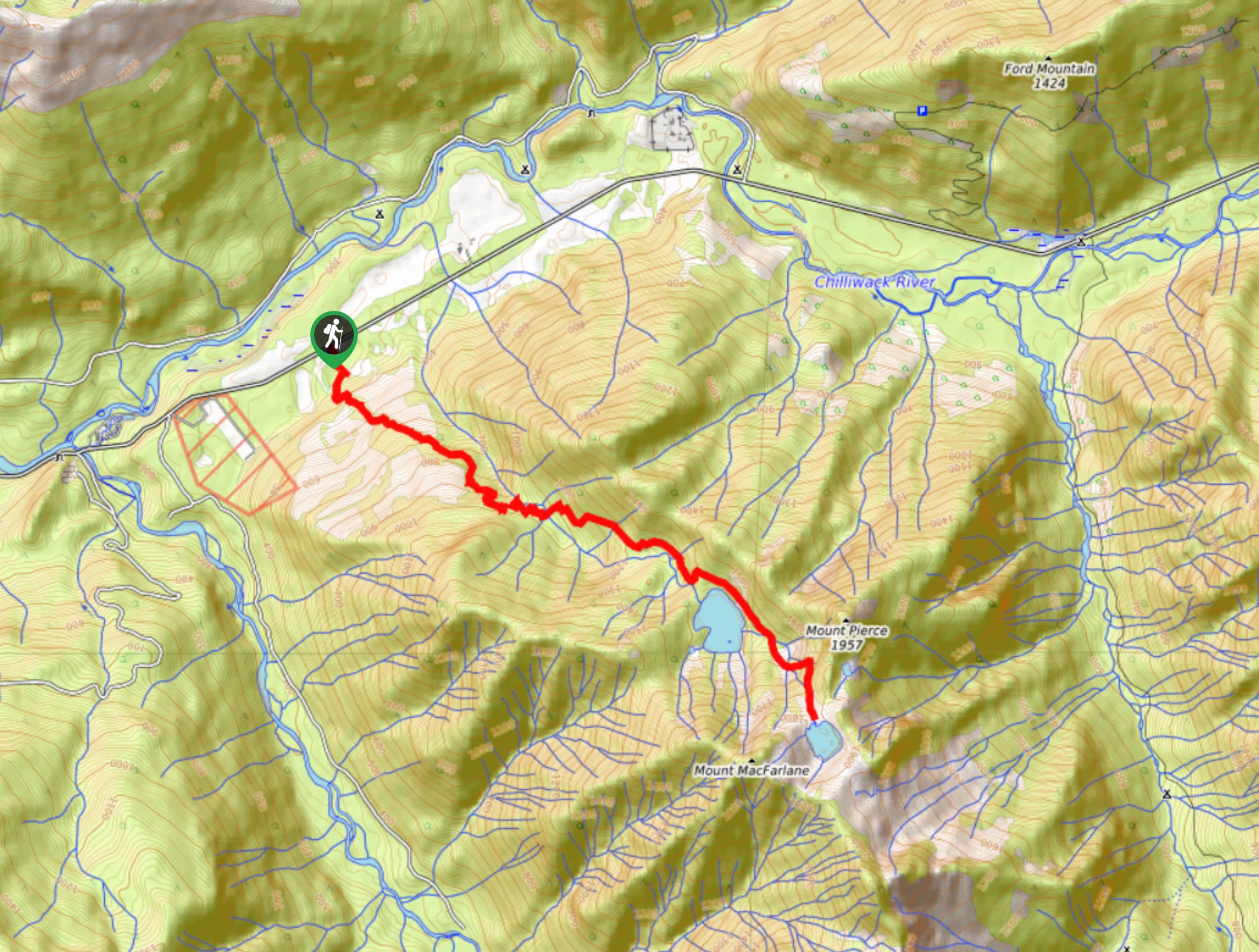 Pierce Lake Trail Map