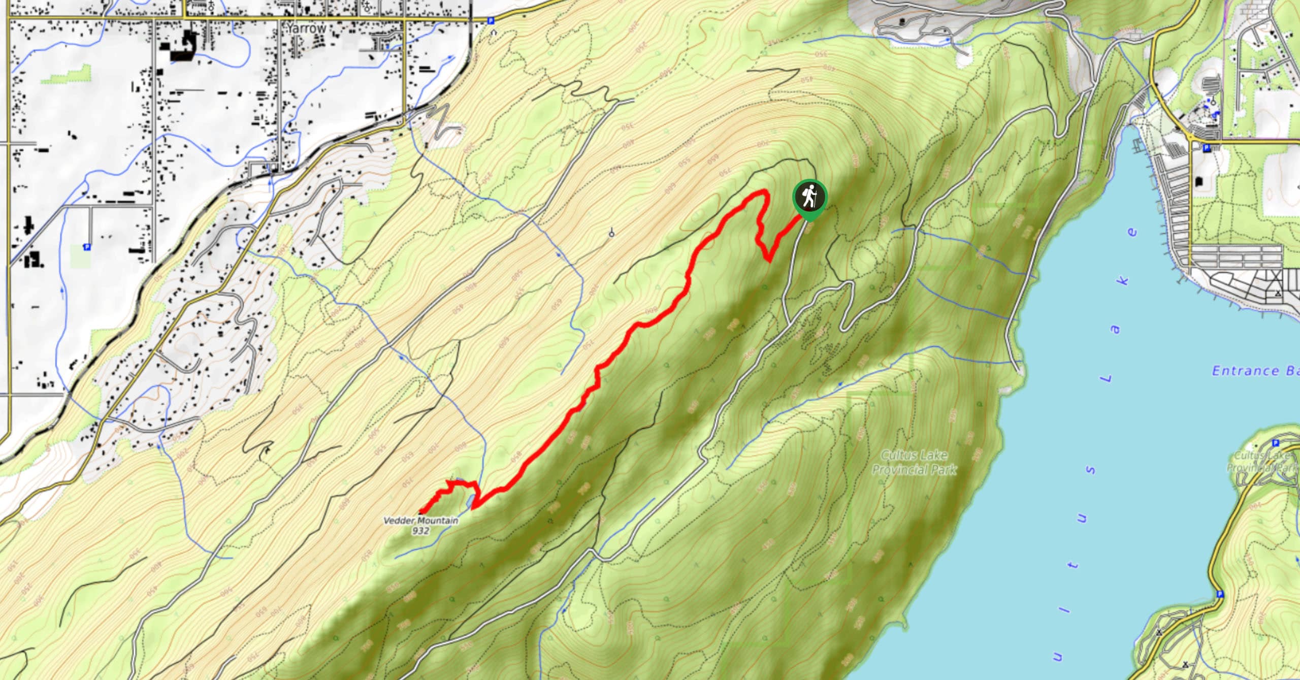 Vedder Mountain Ridge Trail Map