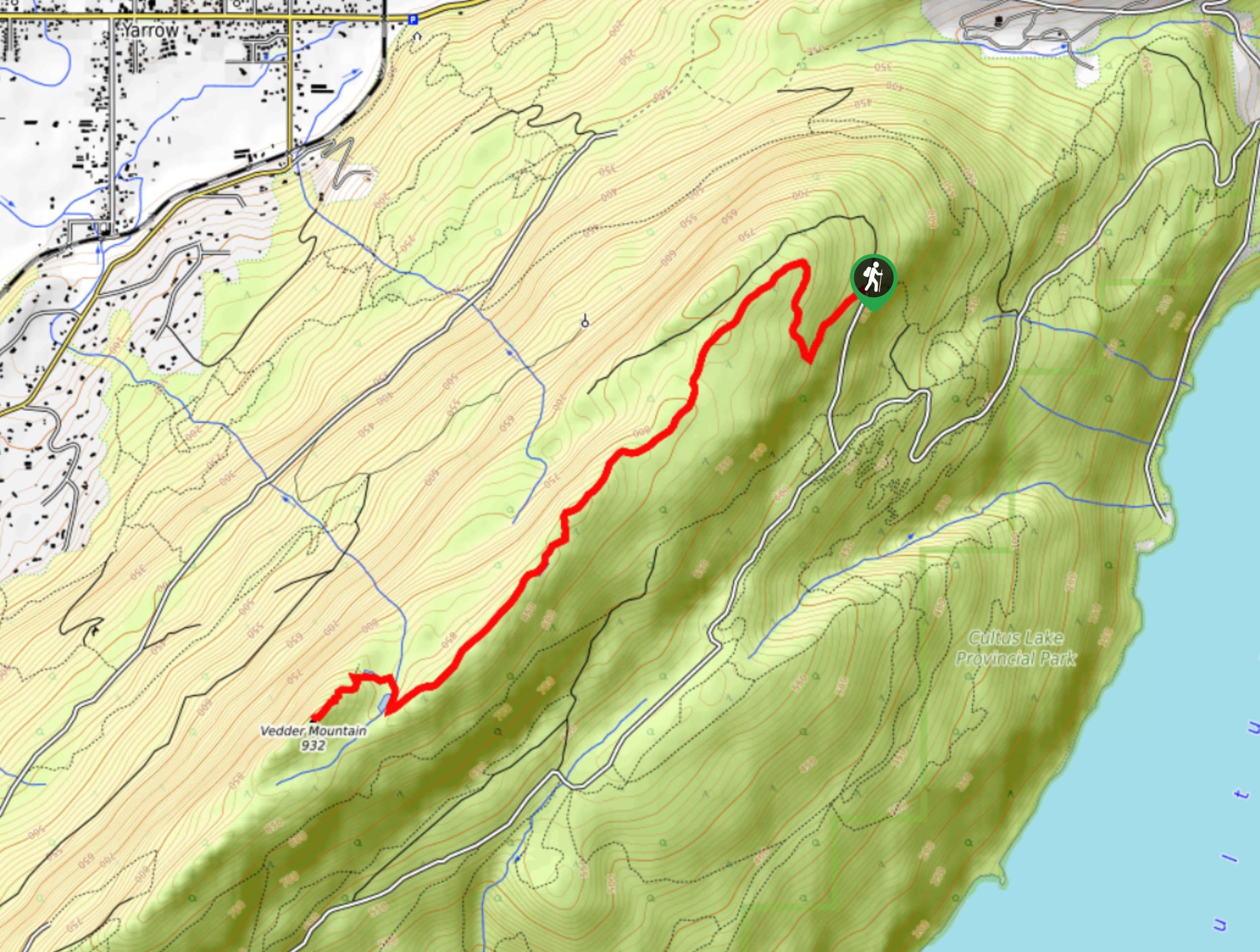 Vedder Mountain Ridge Trail Map