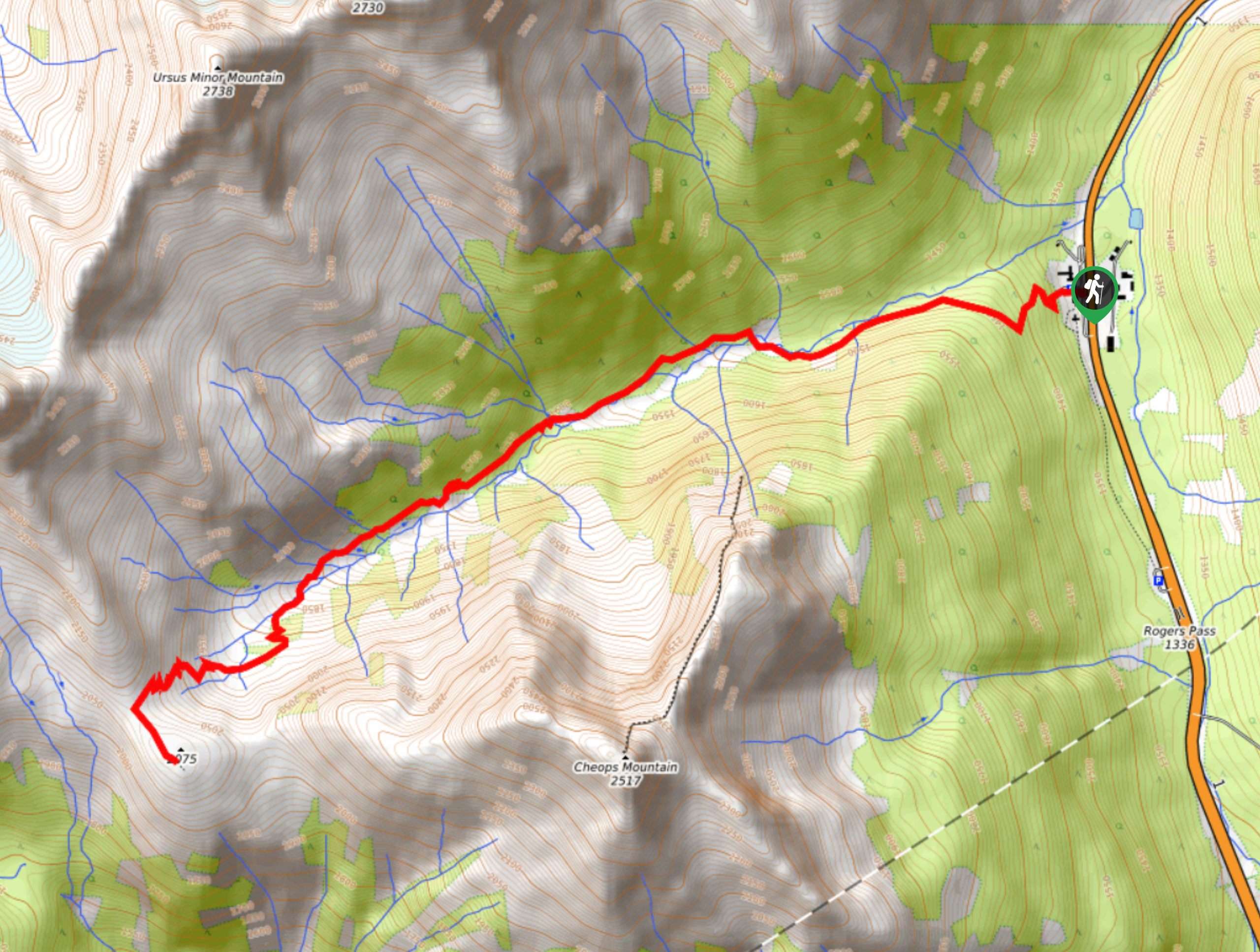 Balu Pass Trail Map