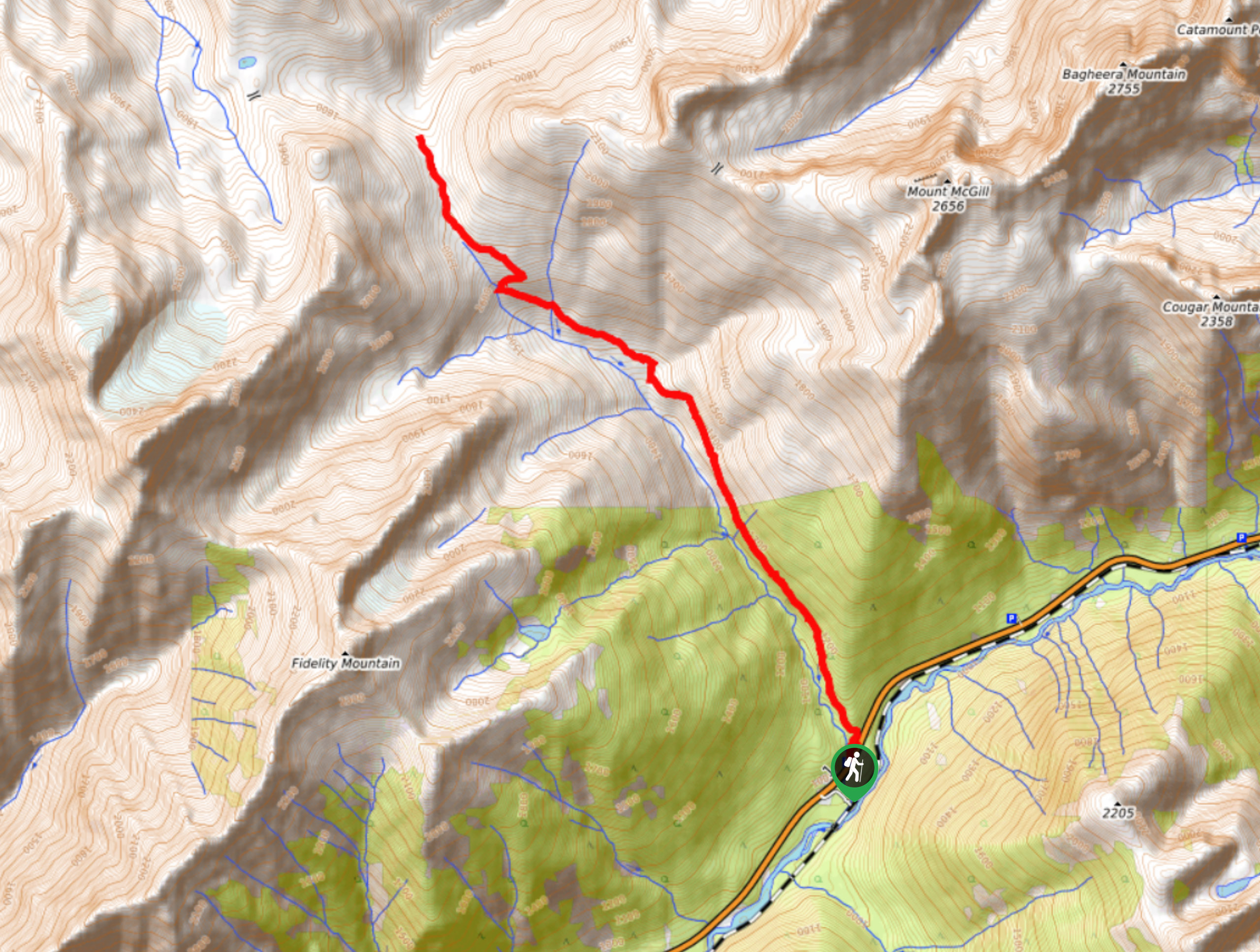 Bostock Creek Trail Map