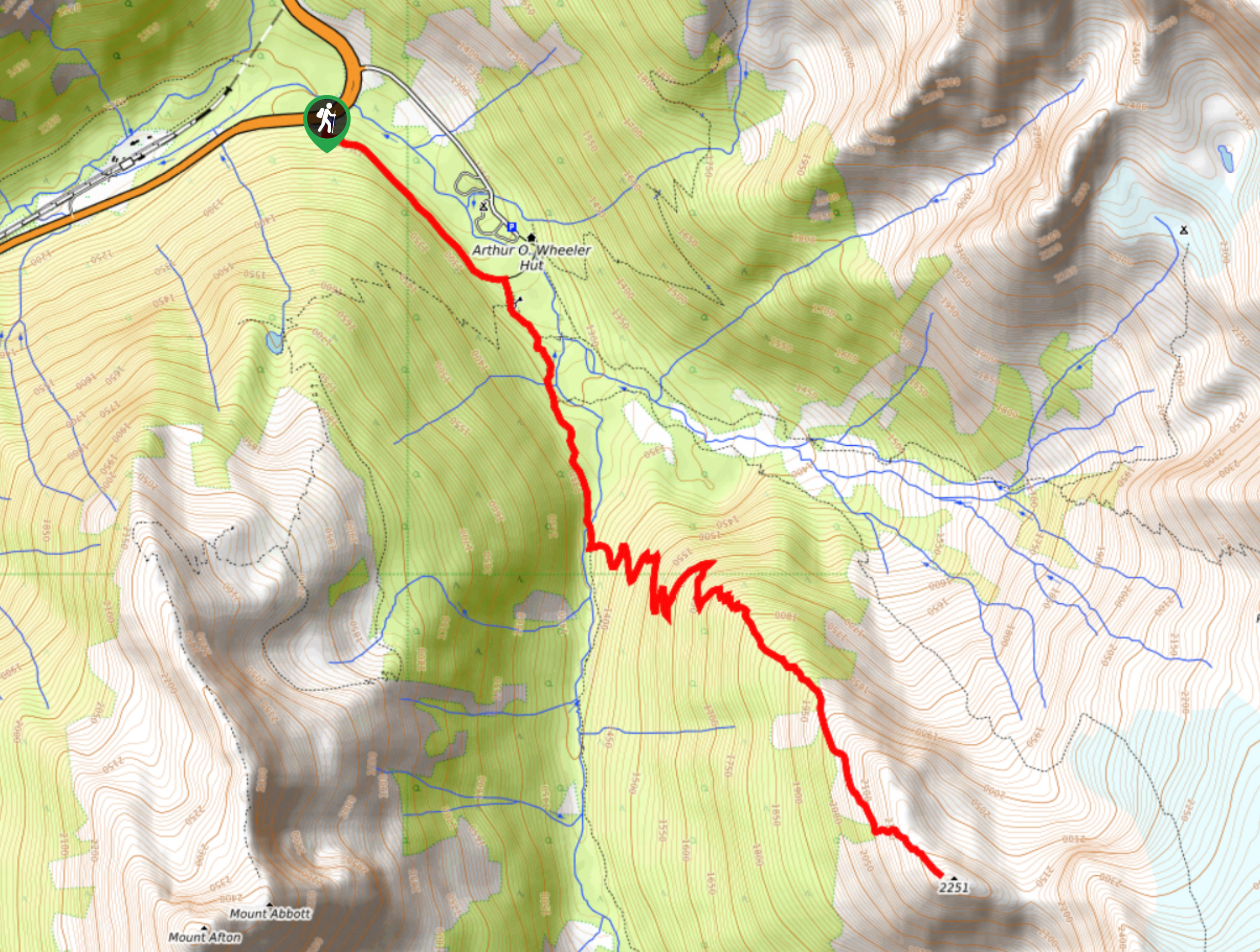 Glacier Crest Trail Map