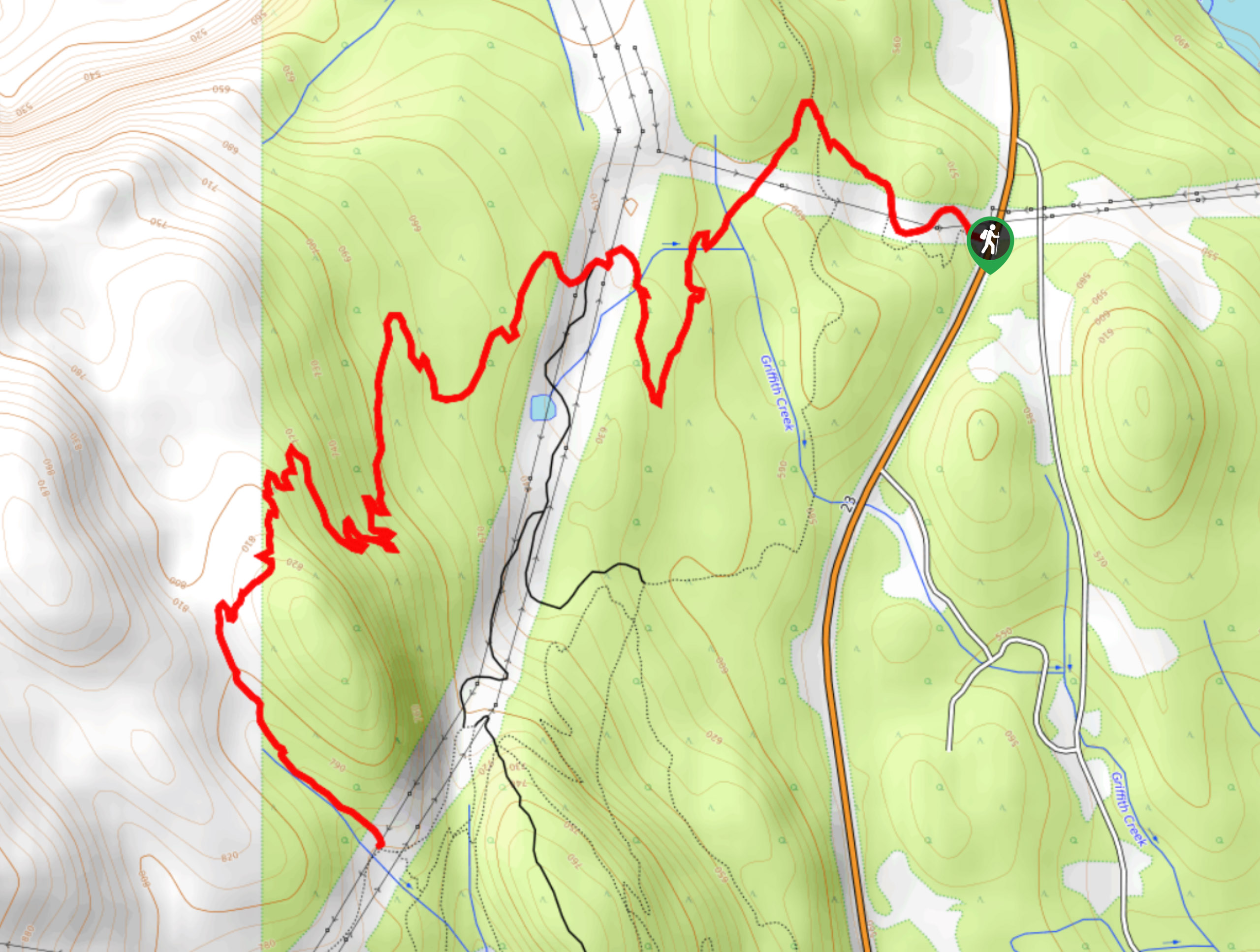 Flowdown Trail Map