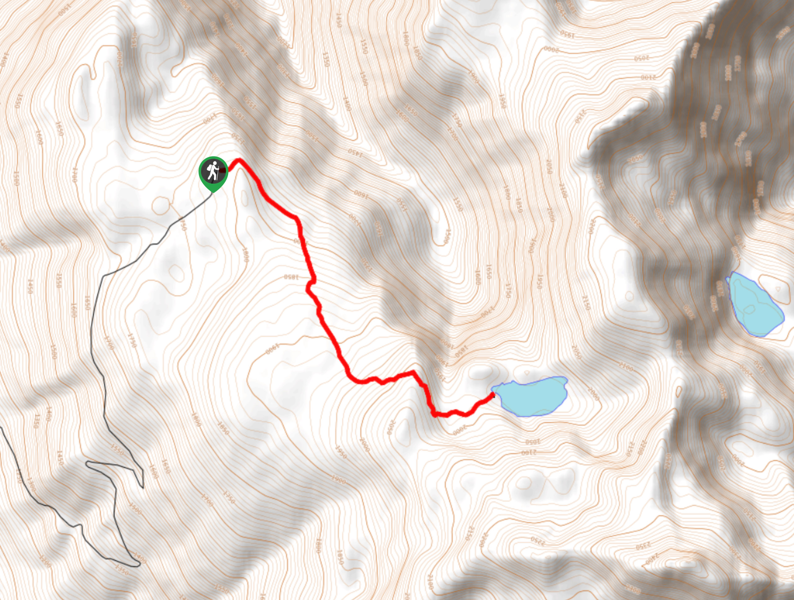 Mount McCrae Lake Trail Map