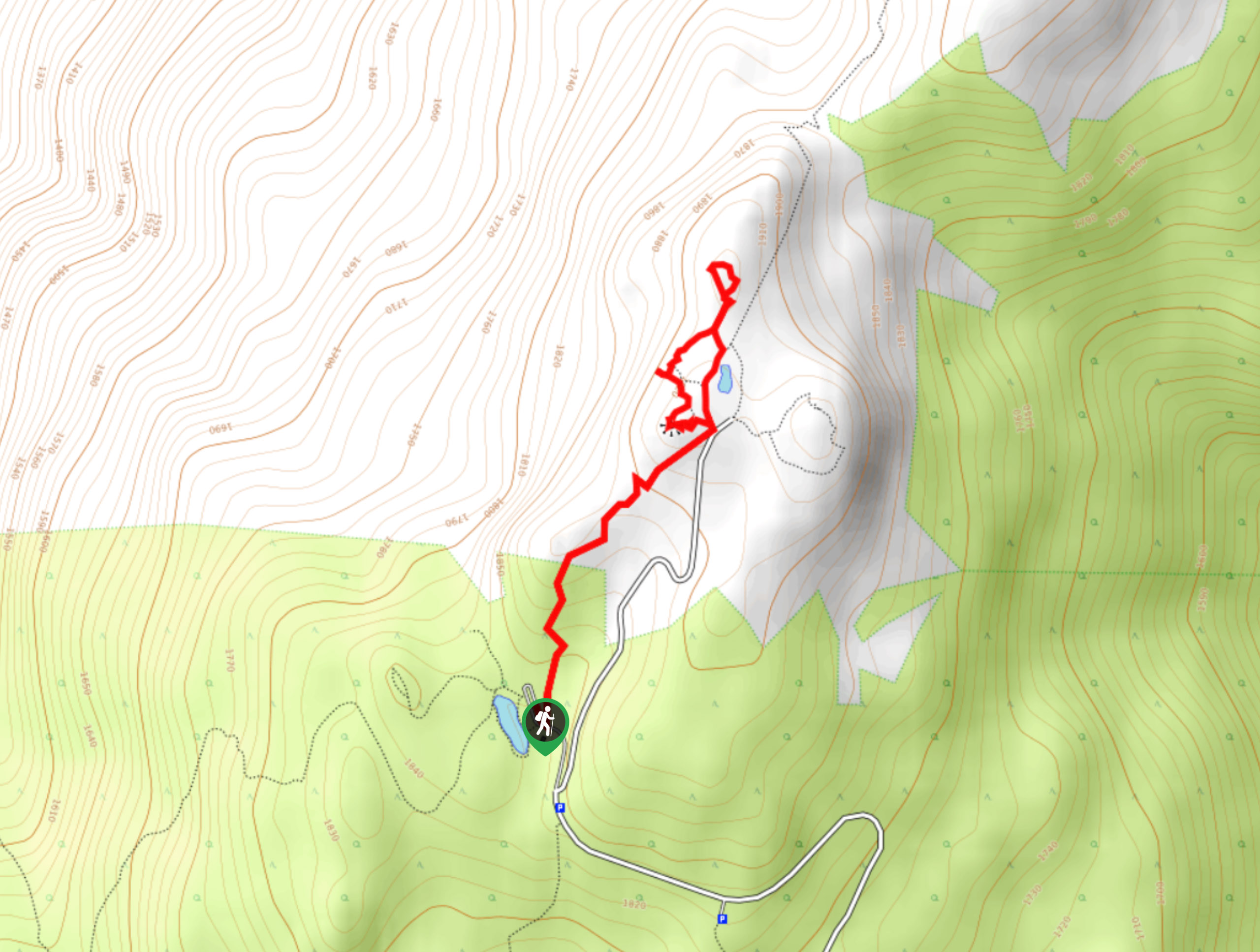 Upper Summit Trail Map