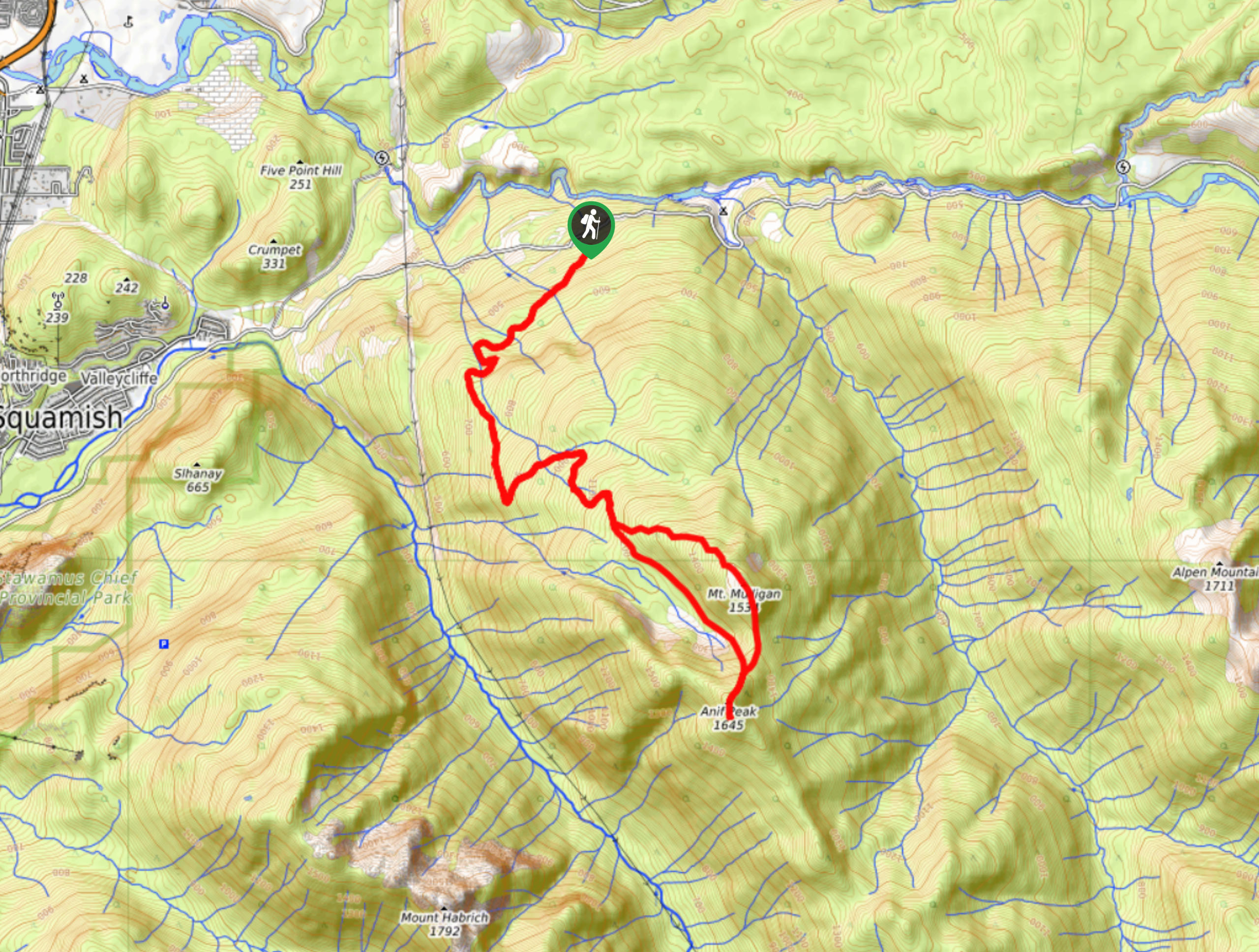 Anif Peak Map