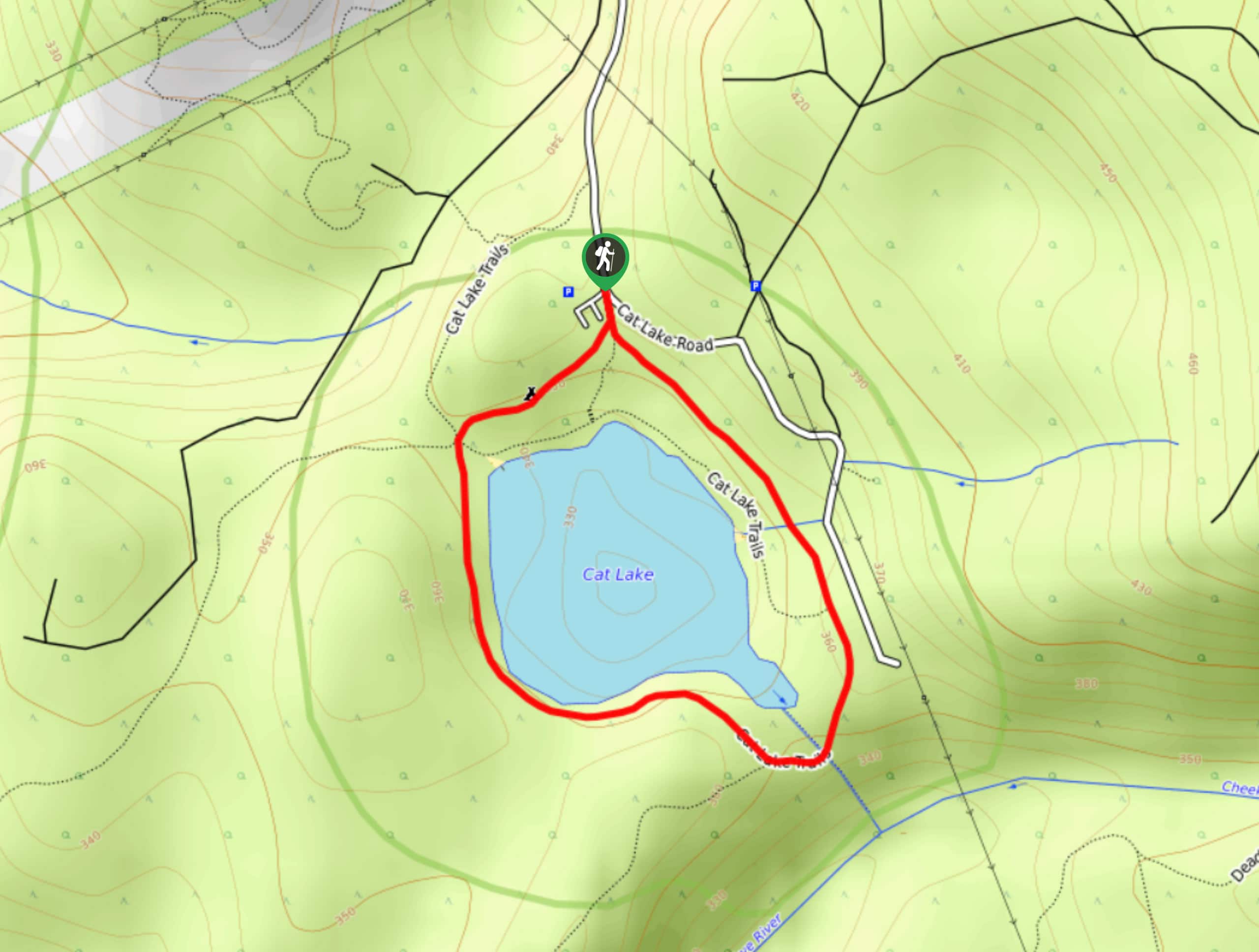 Cat Lake Trail Map