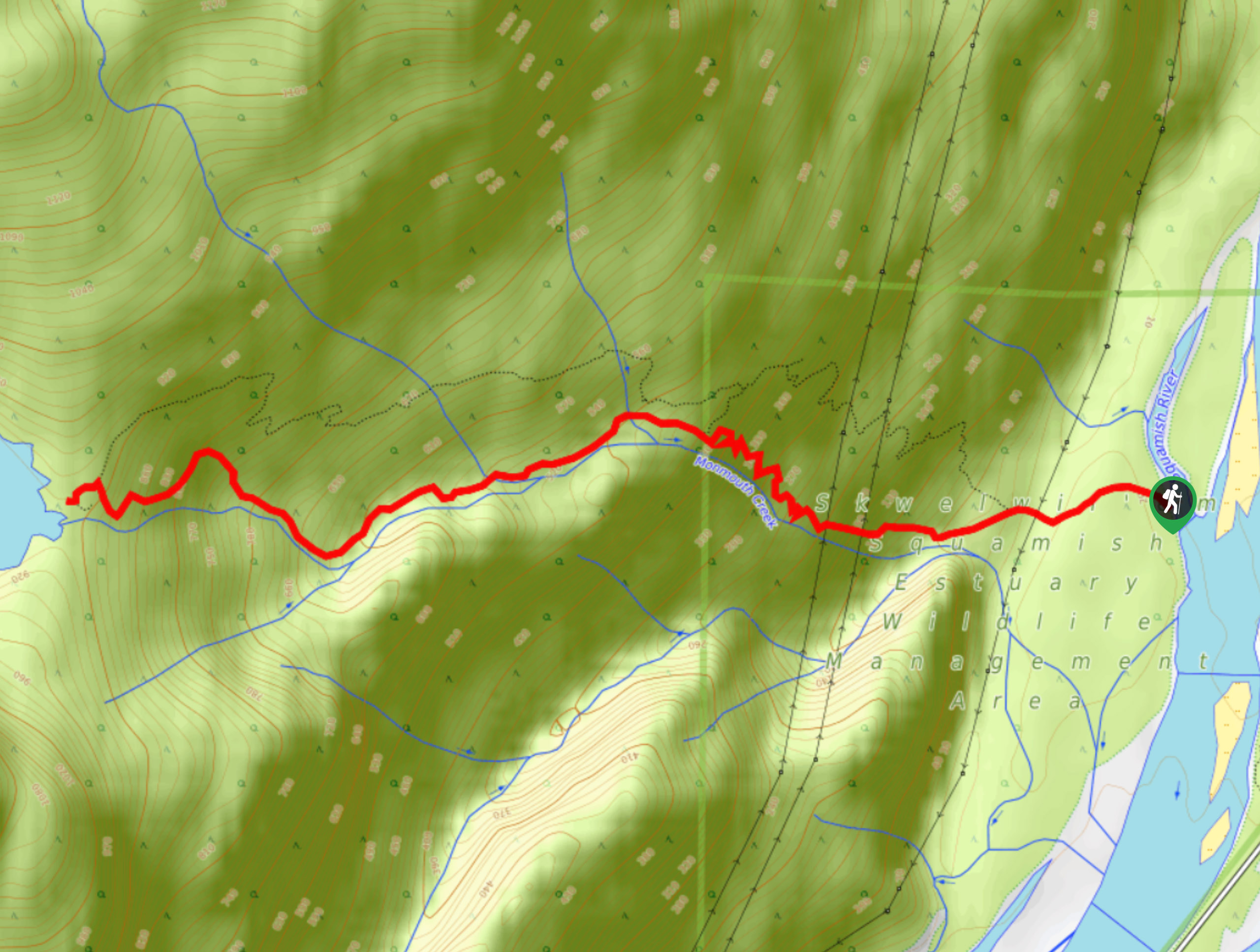 Echo Lake Trail Map