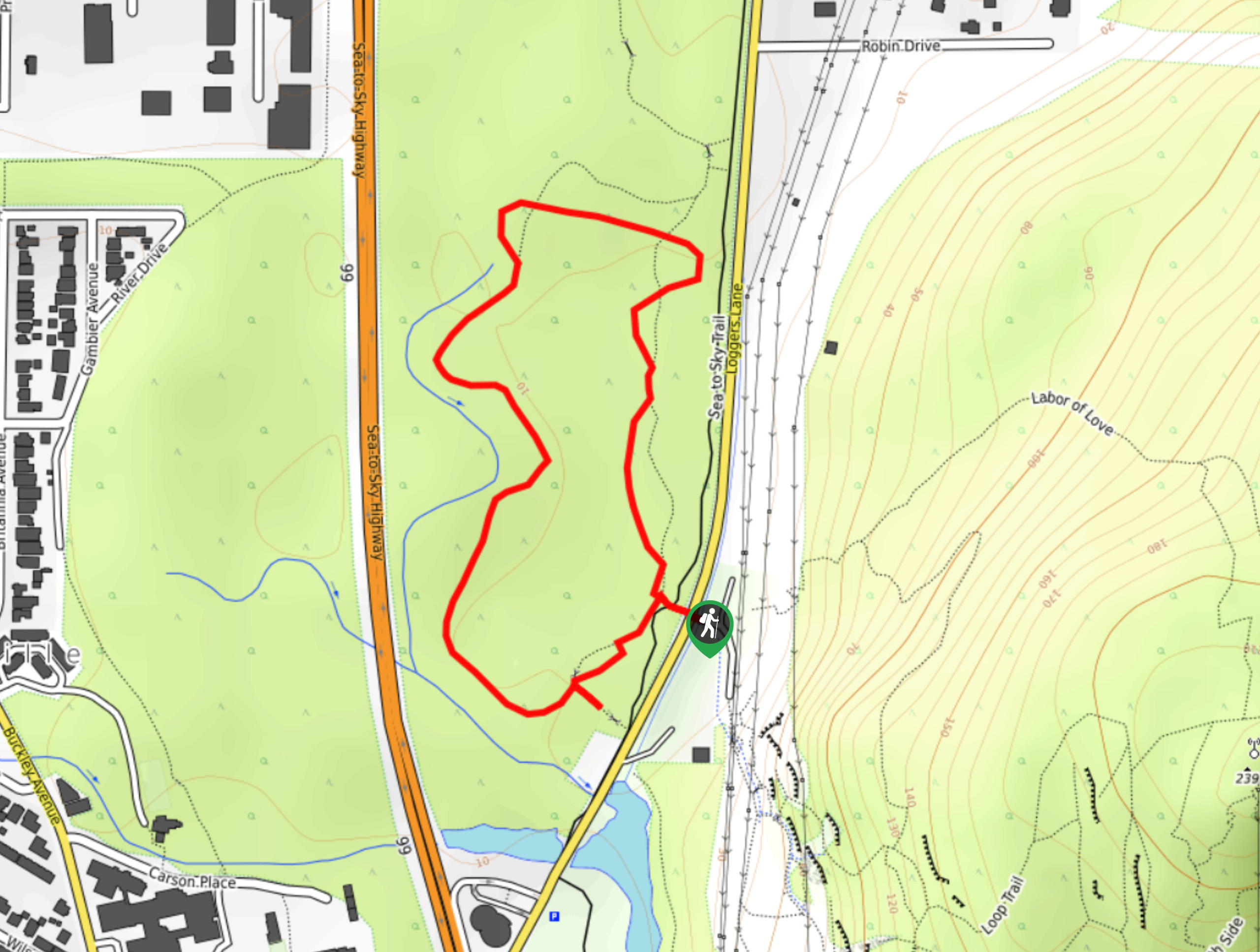 Logger’s Creek Nature Trail Map