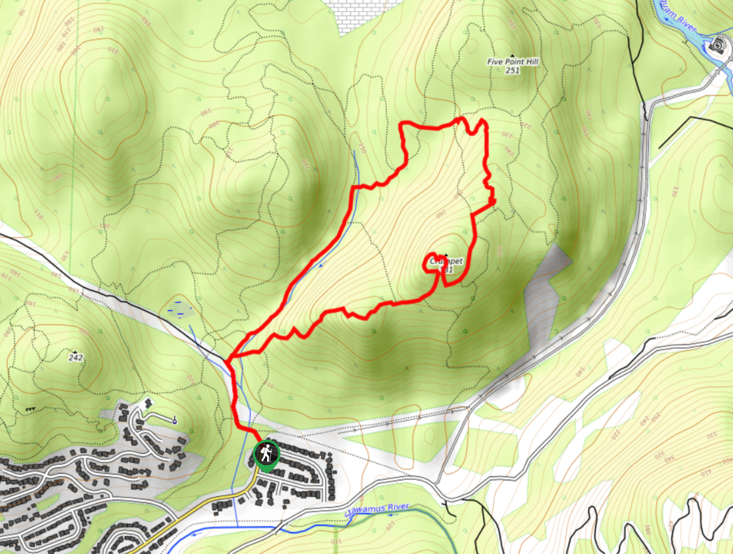 Mount Crumpit Trail Map