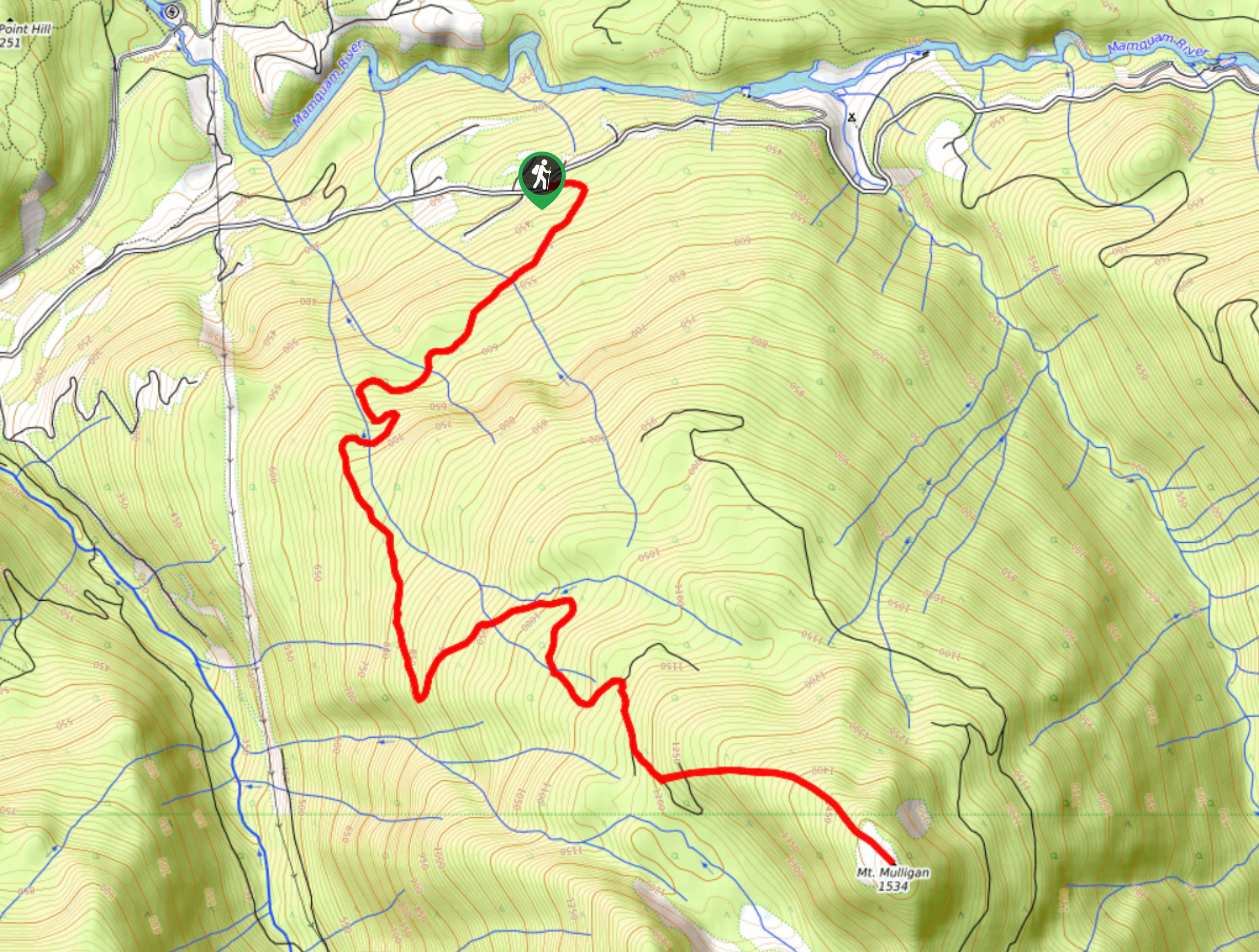 Mount Mulligan Trail Map