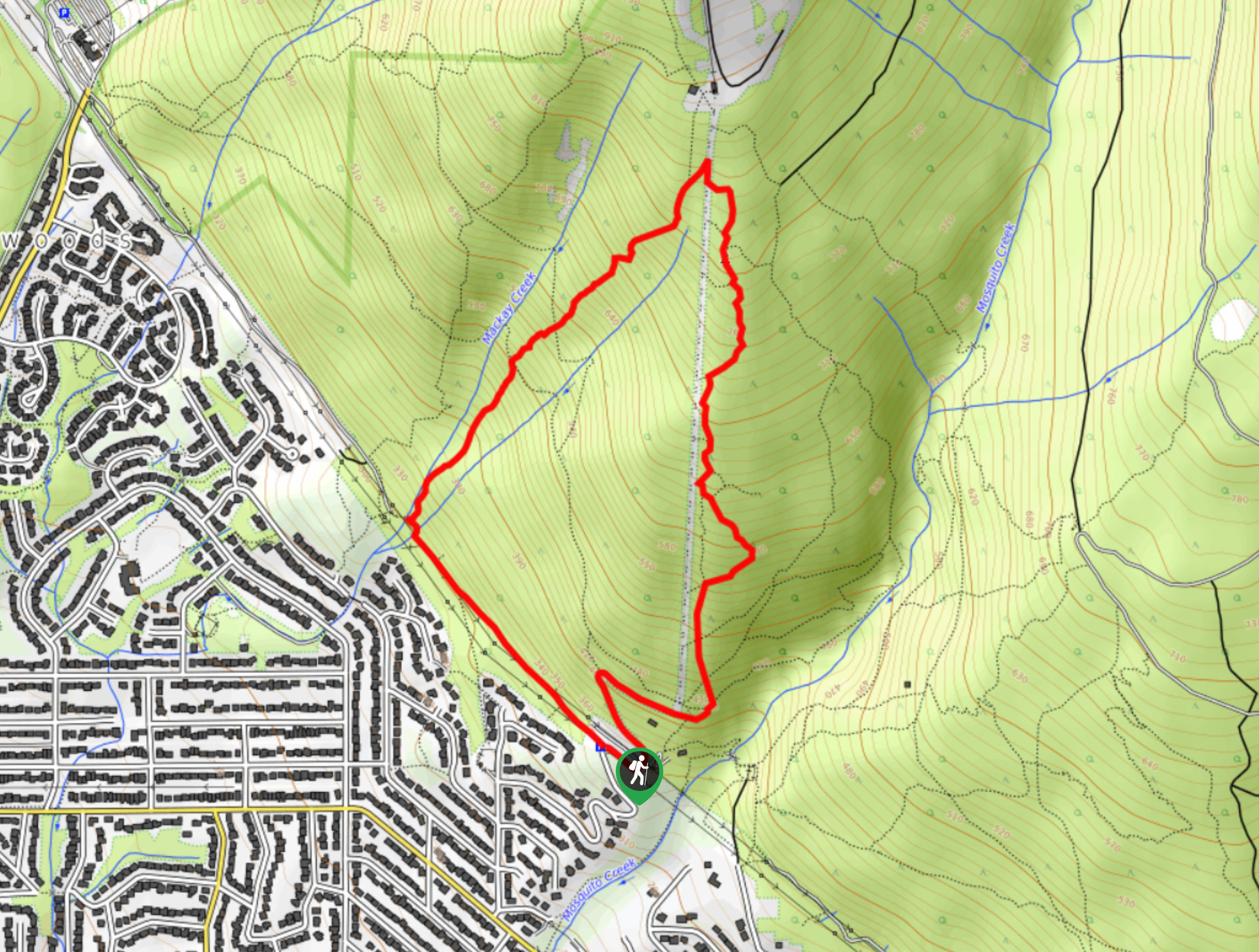 Mackay Creek Trail Loop Map