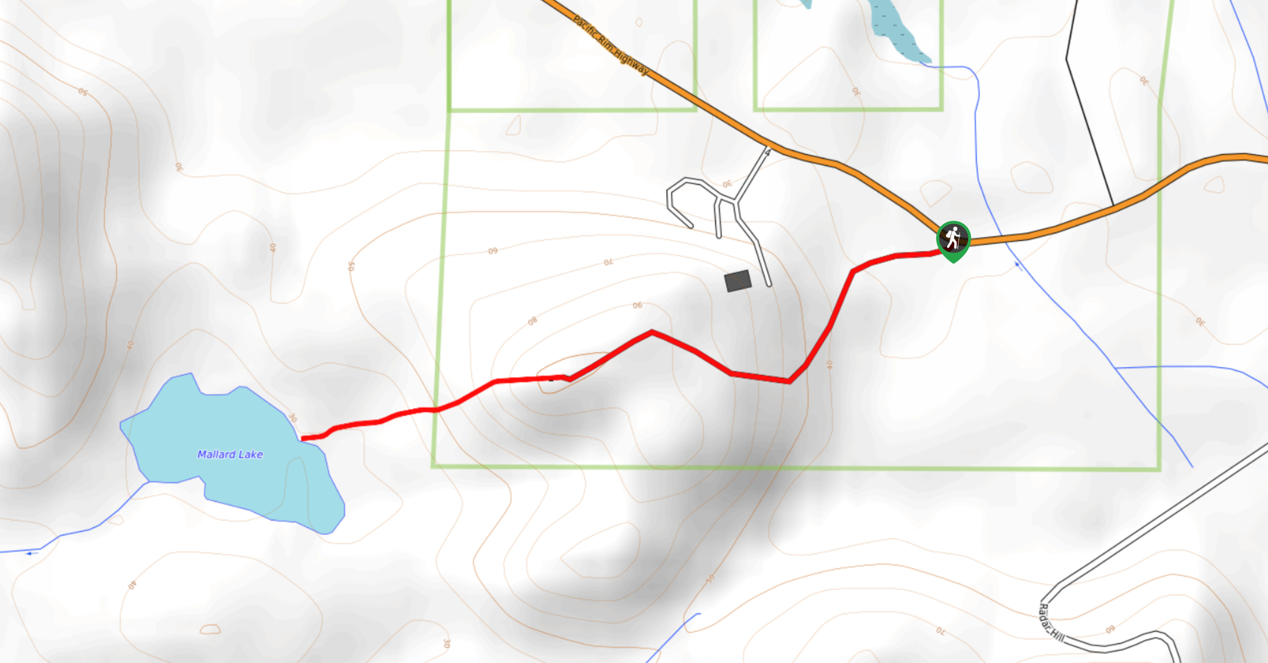 Mallard Lake Trail map