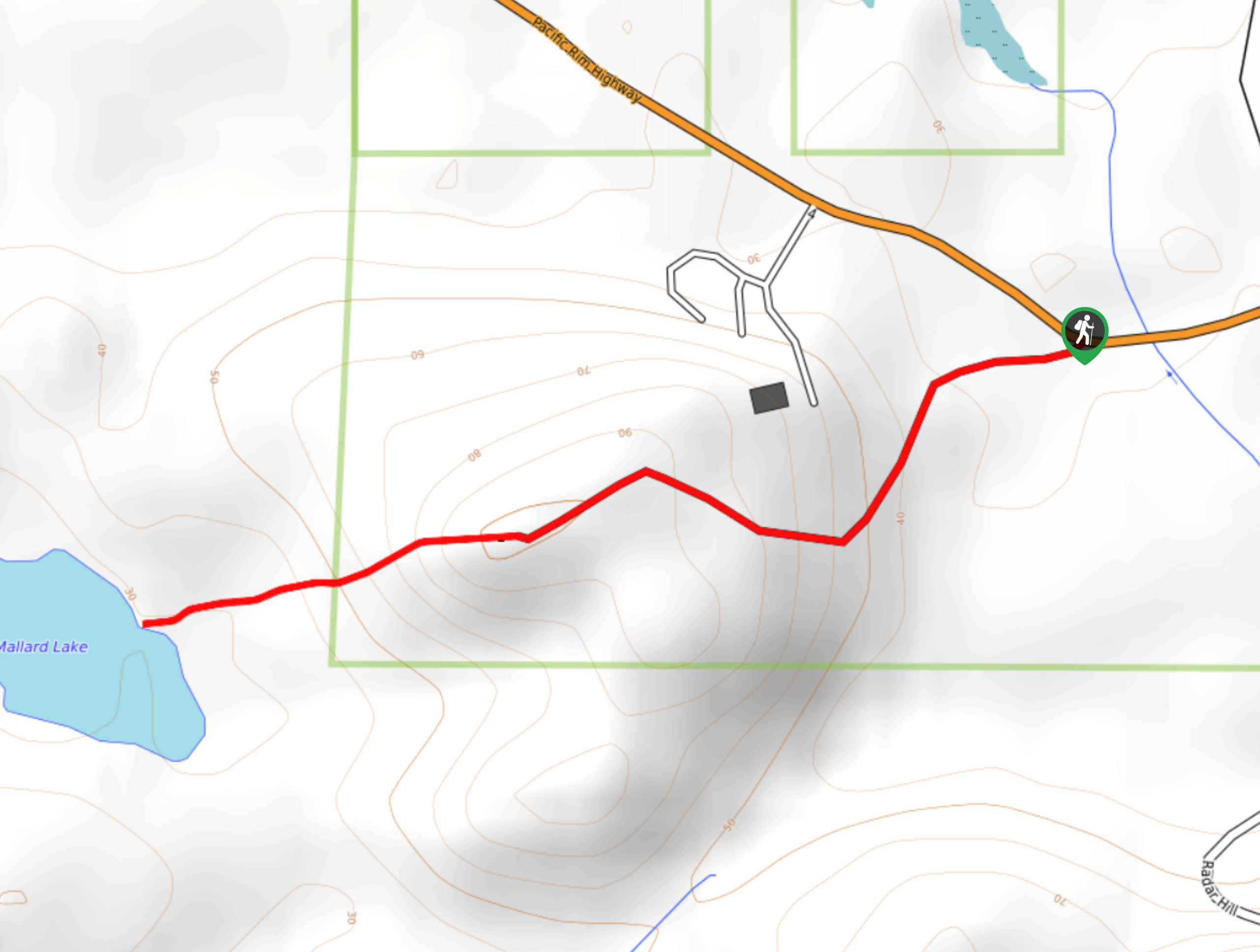 Mallard Lake Trail map