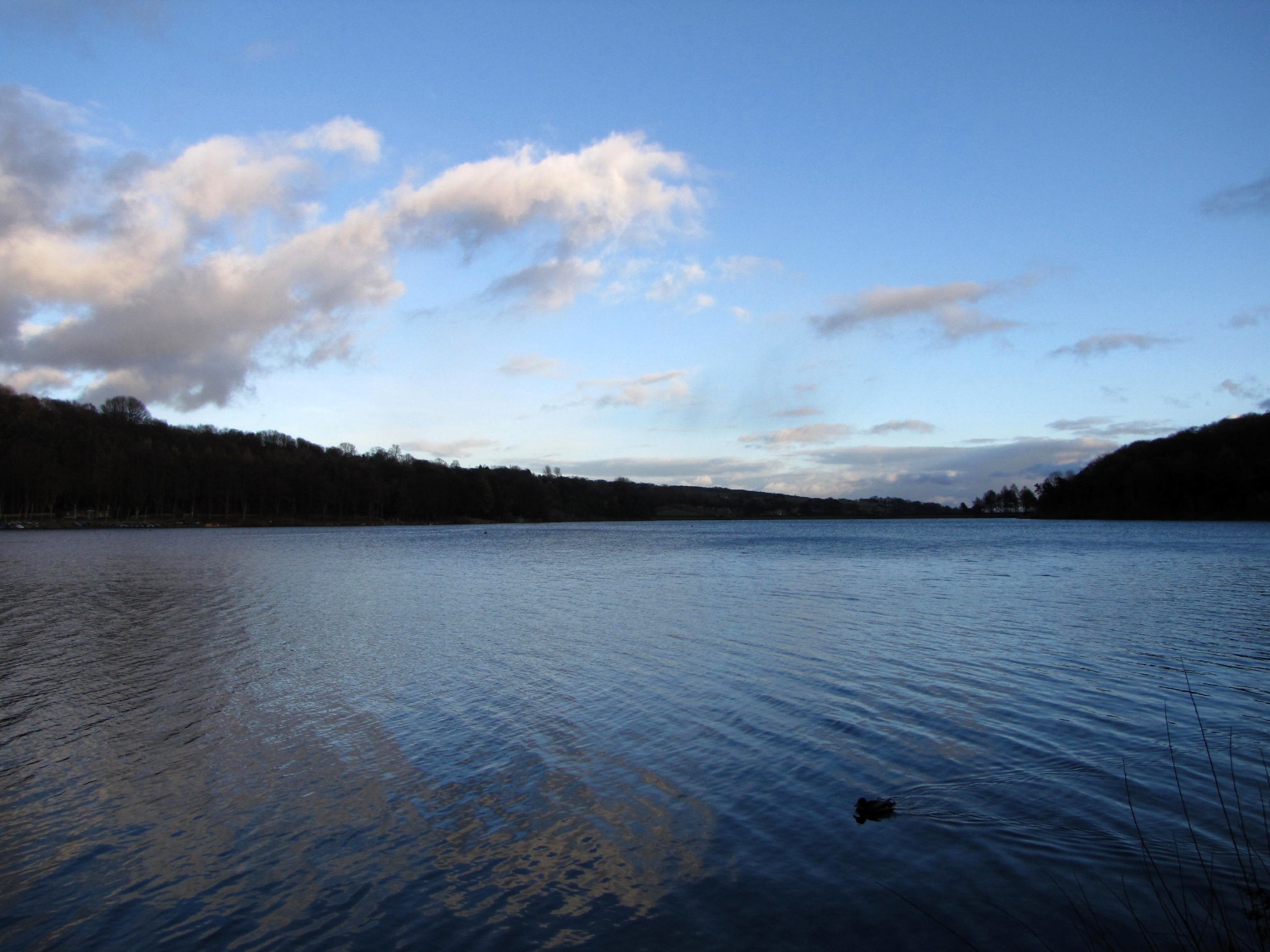 The view of Damflask Reservoir